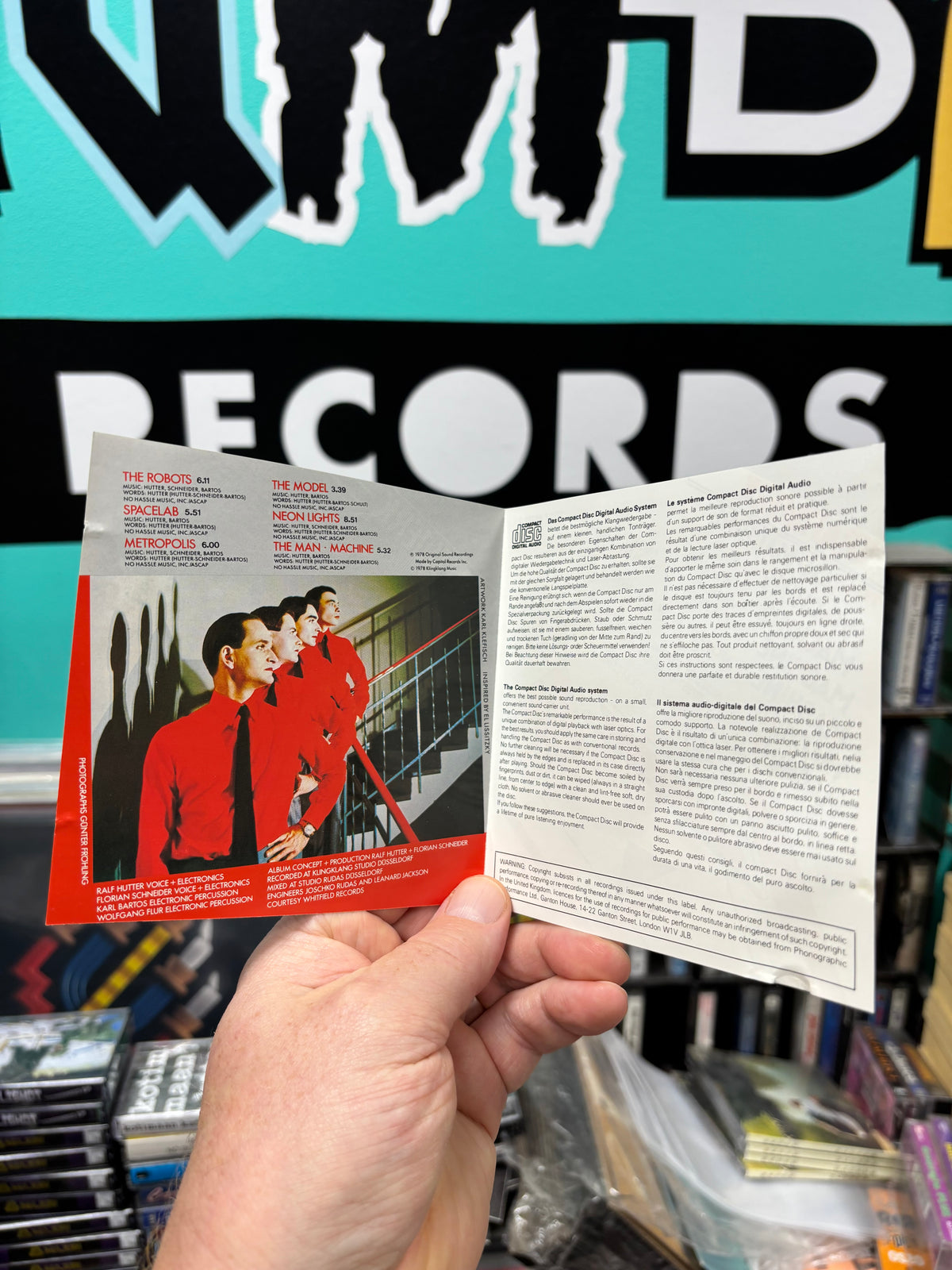 Kraftwerk: The Man-Machine, CD, reissue, Capitol Records, Europe year?