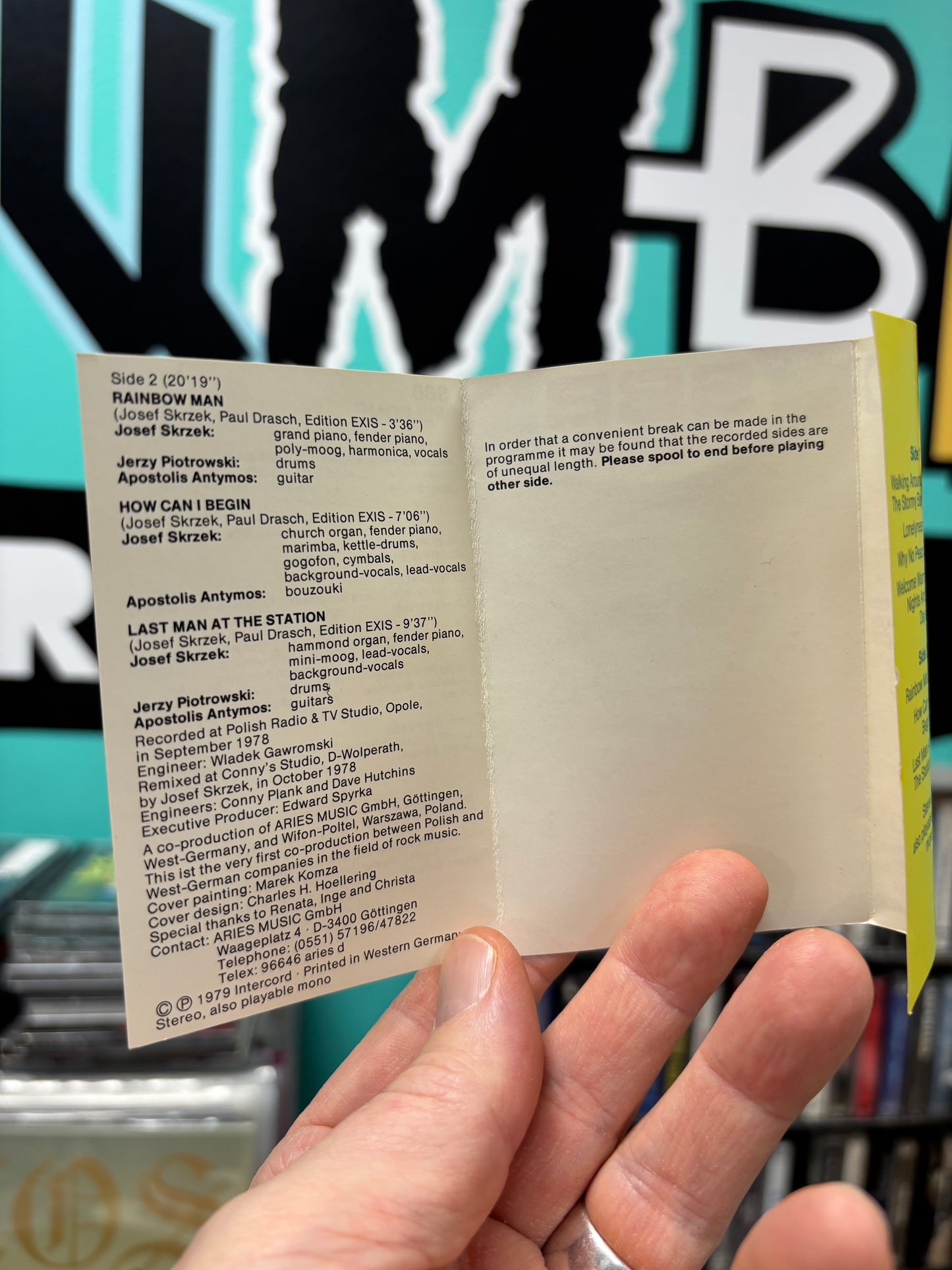 SBB: Welcome, C-cassette, Spiegelei, Germany 1979