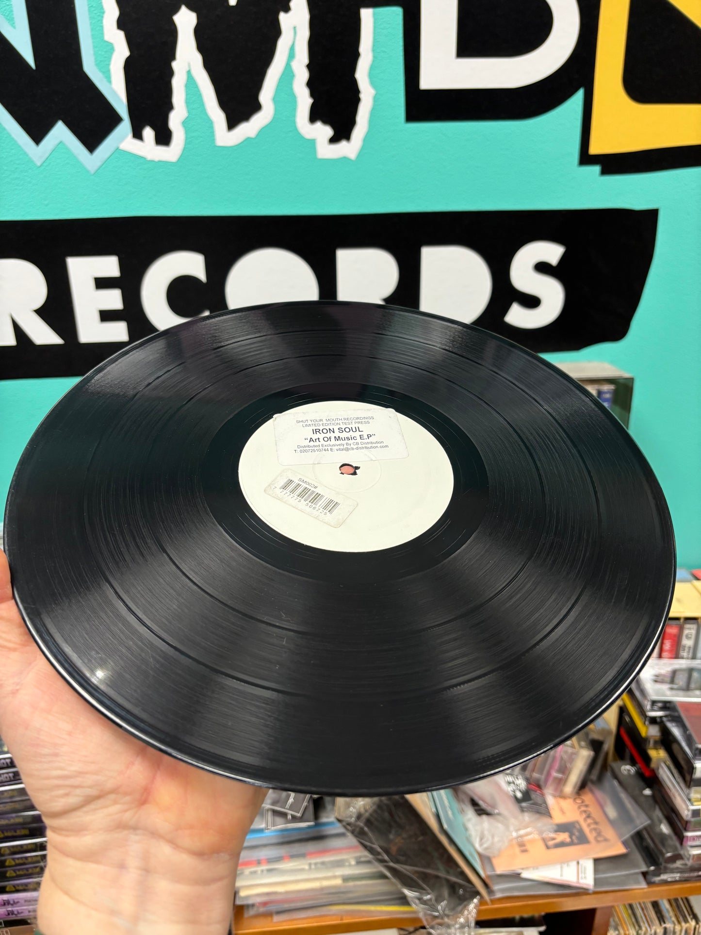 Iron Soul: Art Of Music E.P., 12inch, Limited Edition, Test Pressing, White label, Shut Your Mouth Recordings, UK 2007