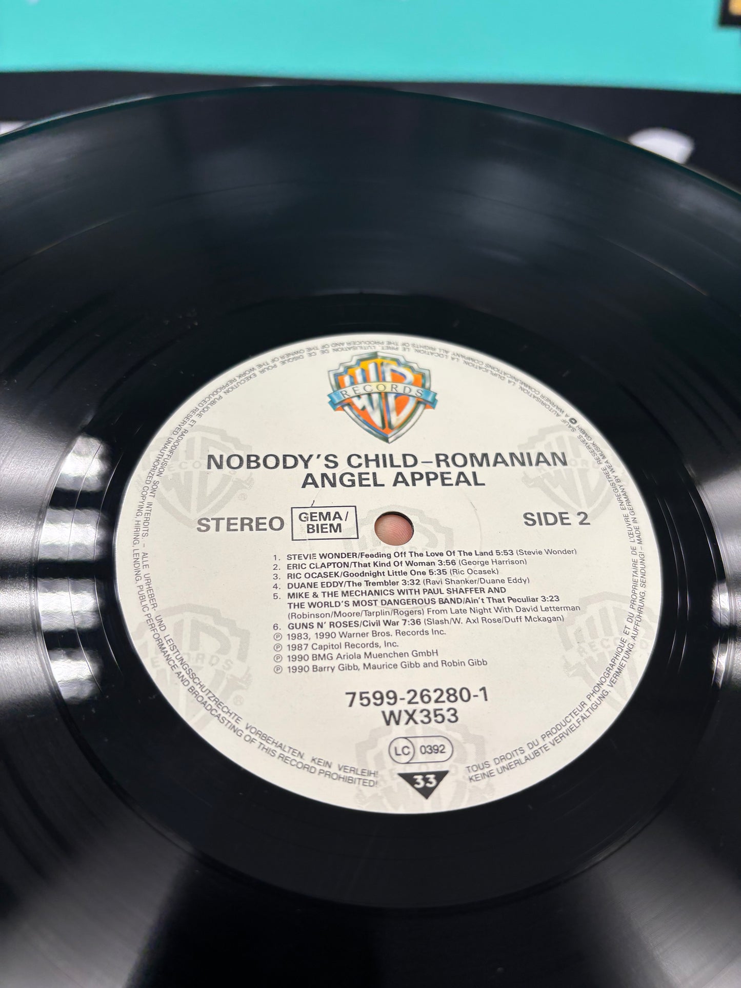 Nobody’s Child - Romanian Angel Appeal, LP, Warner Bros. Records, UK & Europe 1990