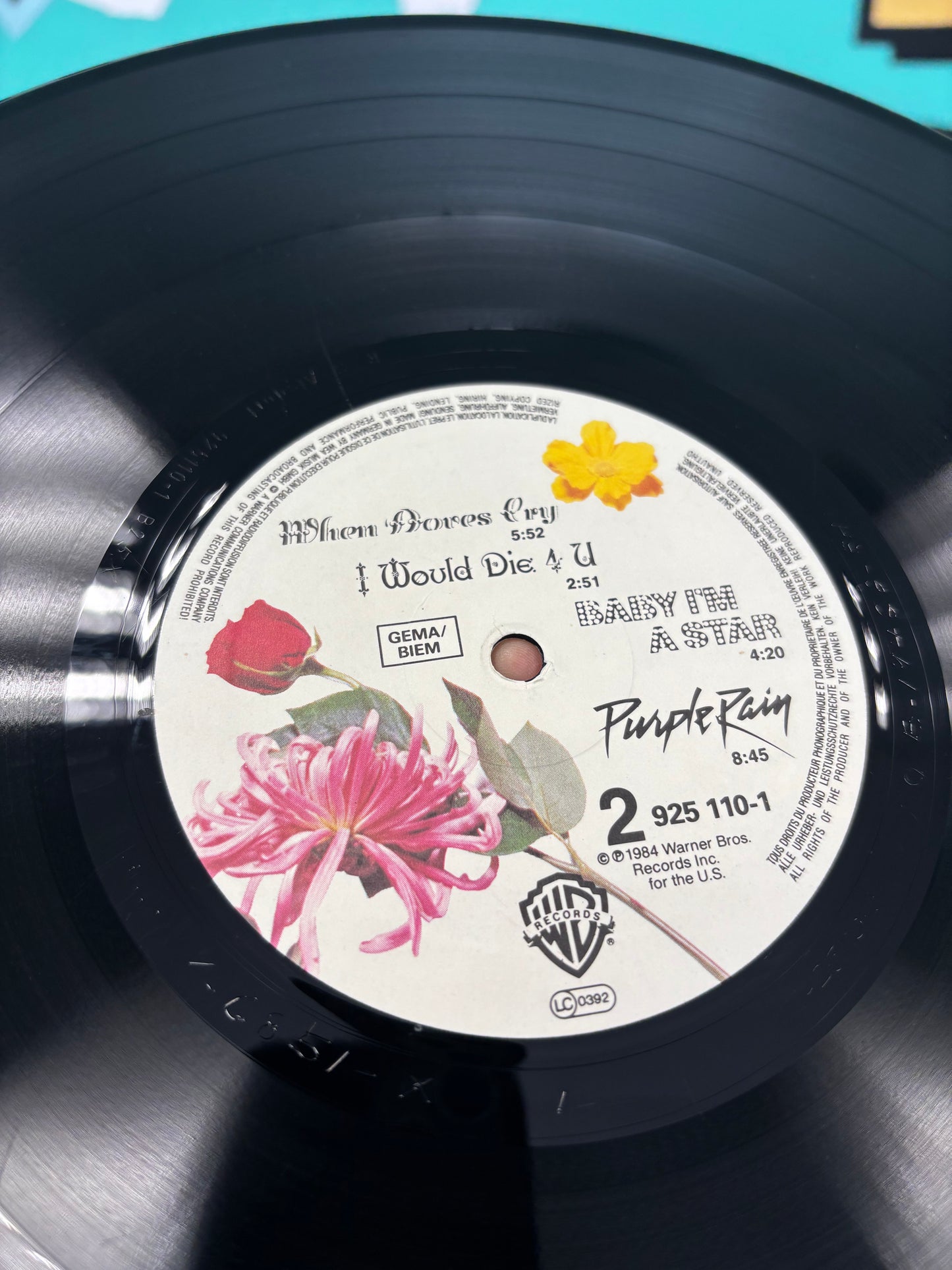Prince and the Revolution: Purple Rain, LP, Warner Bros. Records, UK & Europe 1984