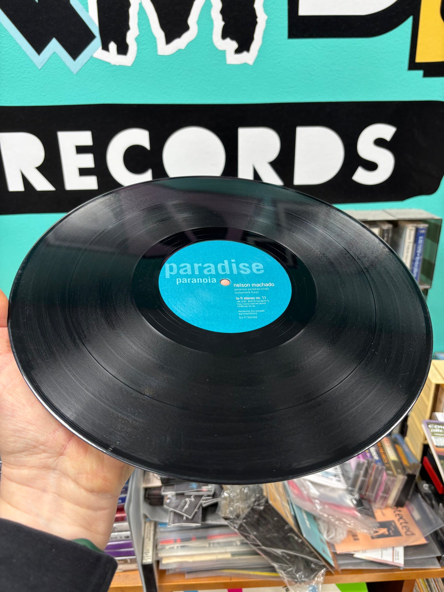 Nelson Machado: Paranoia Paradise, 12inch, Only pressing, Lo-Fi Stereo, Germany 2000