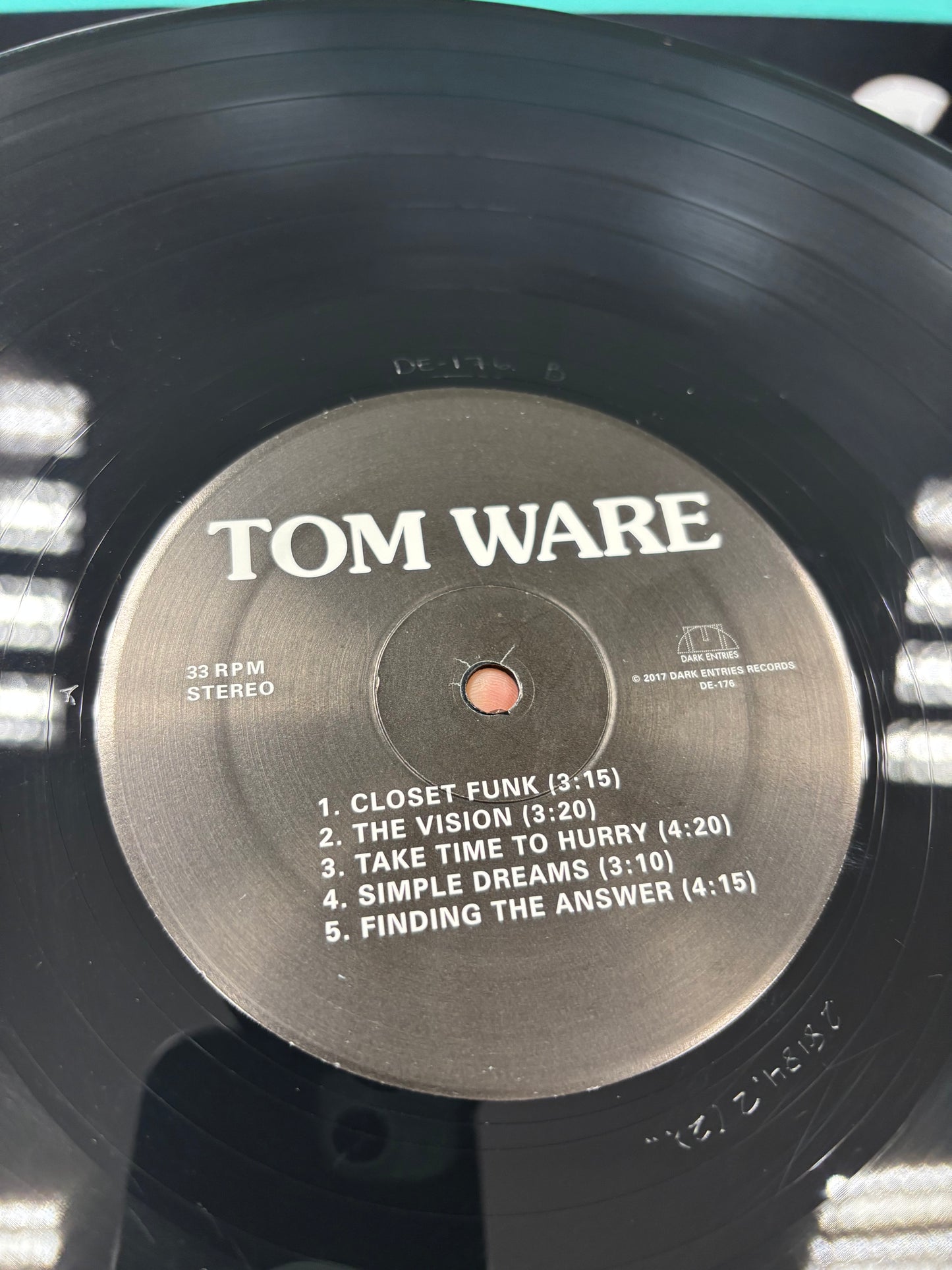 Tom Ware: Tom Ware, LP, reissue, remastered, Dark Entries, US 2017