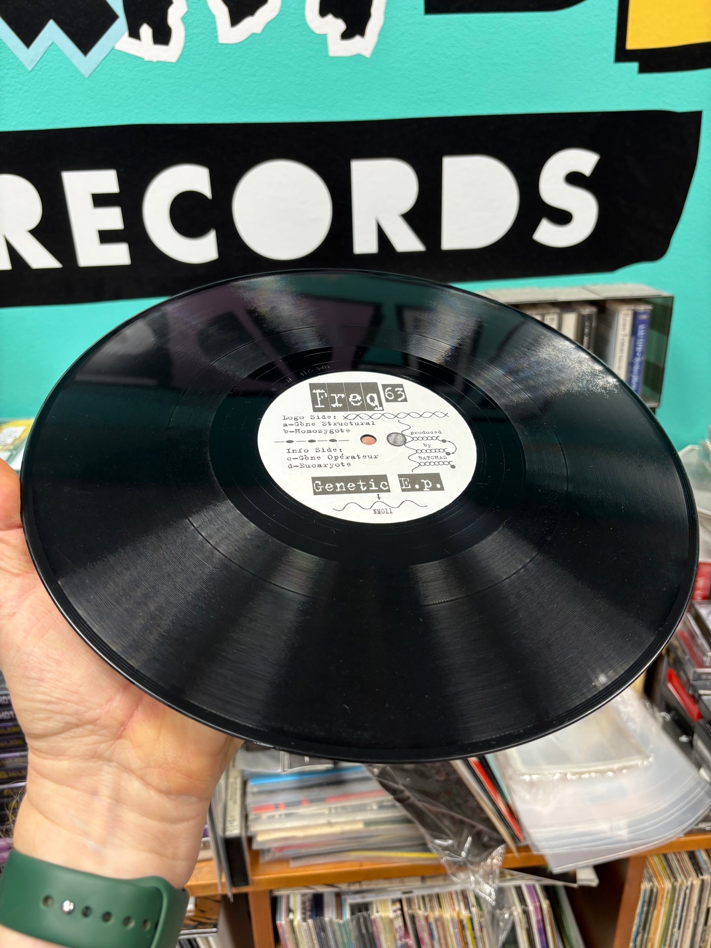 Freq63: Genetic EP, 12inch, Only pressing, Noise Museum, France 1997