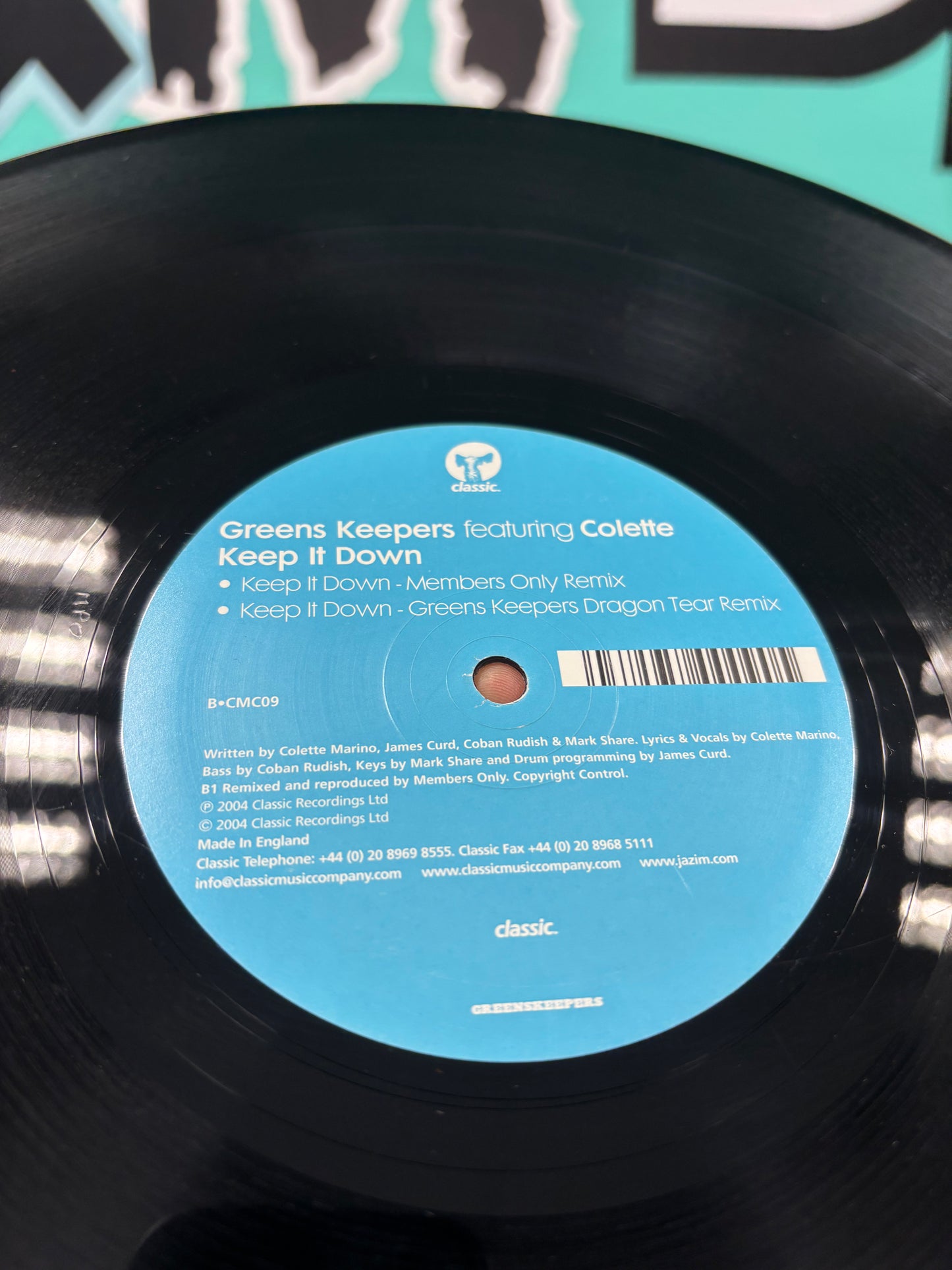 Greens Keepers feat Colette: Keep It Down, 12inch, Classic, UK 2004