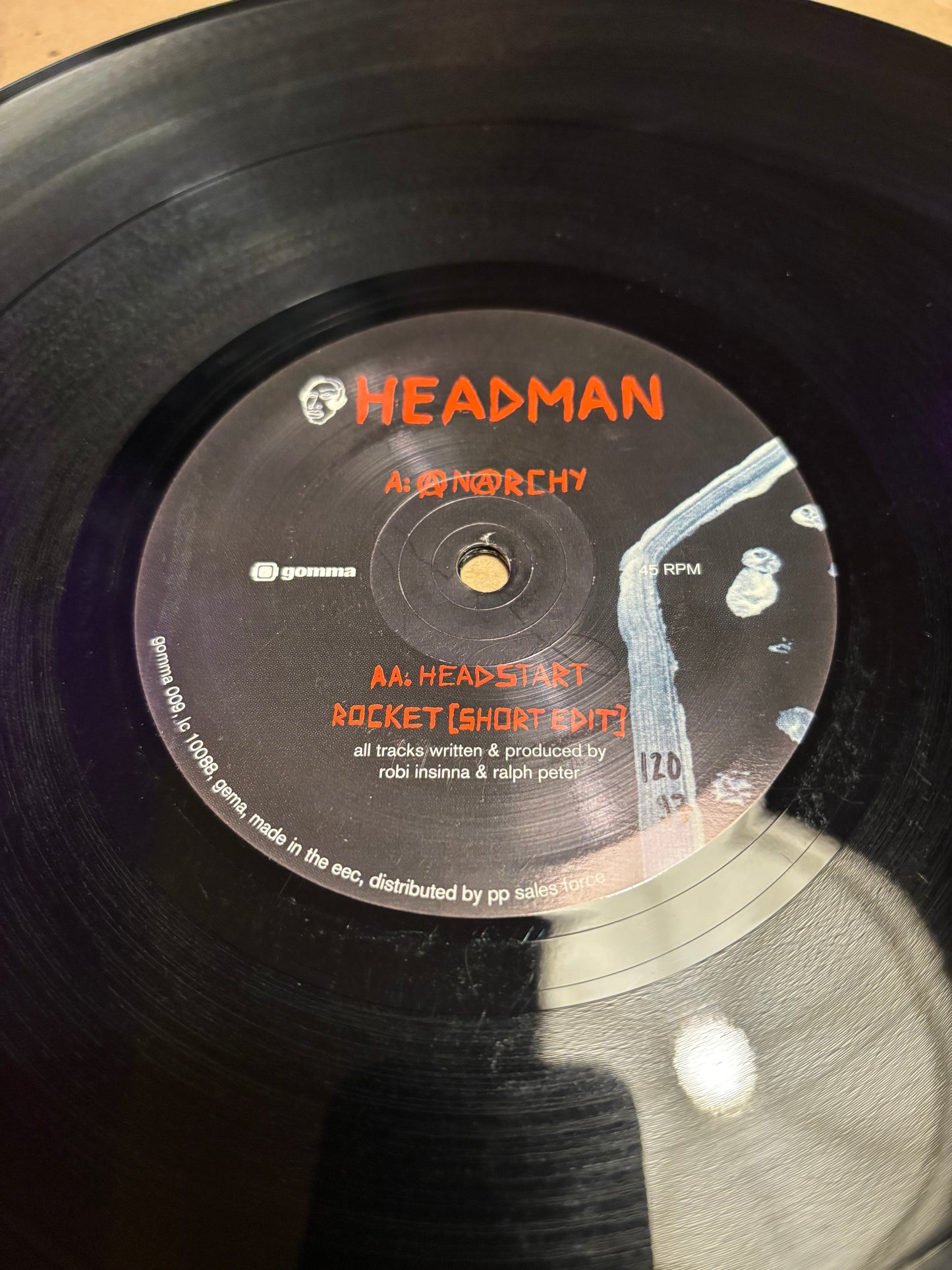Headman: Anarchy, 12inch, Only pressing, Gomma, Germany 2000
