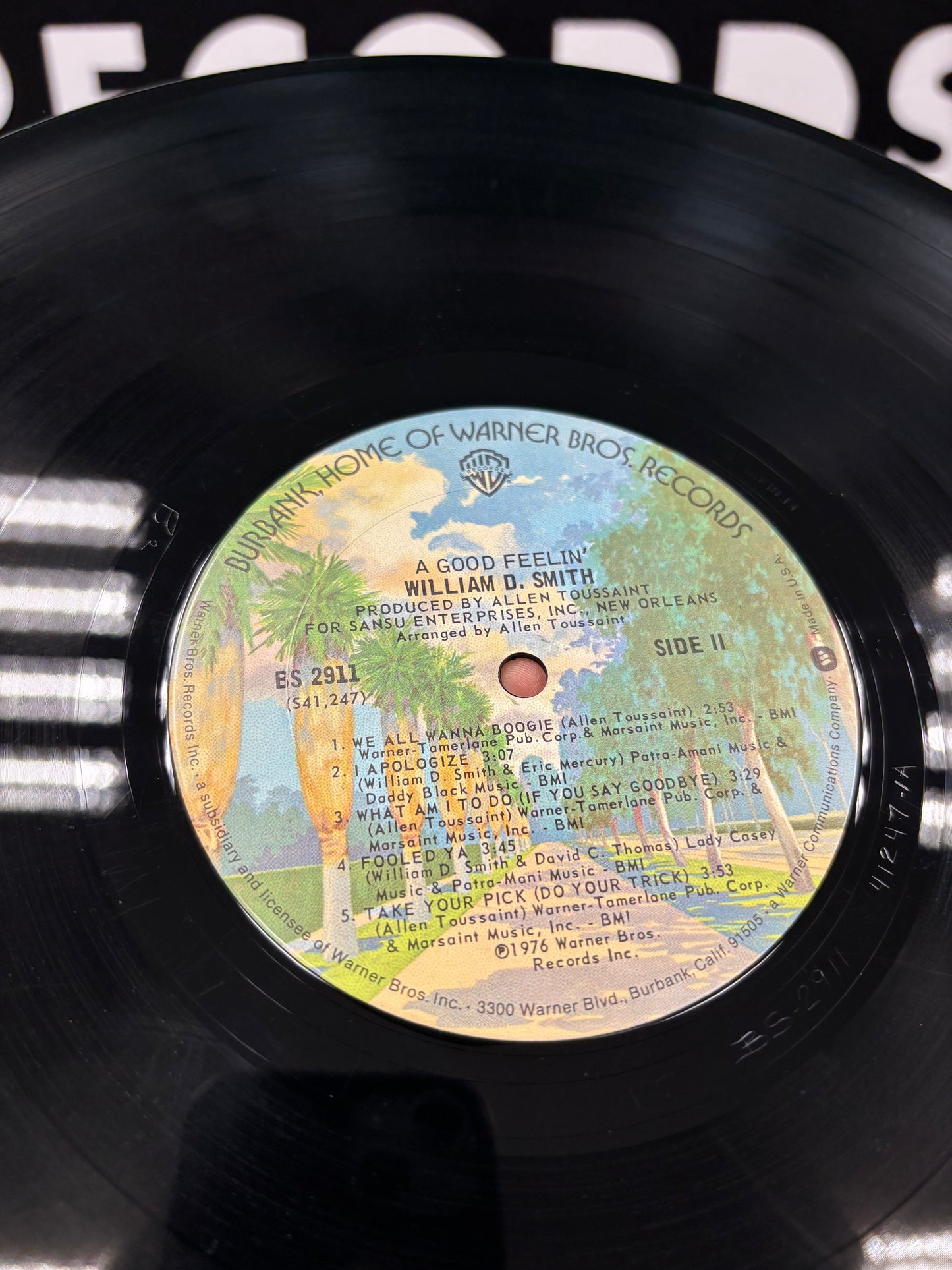 William D. Smith: A Good Feelin’, LP, Only pressing?, Warner Bros. Records, US 1976