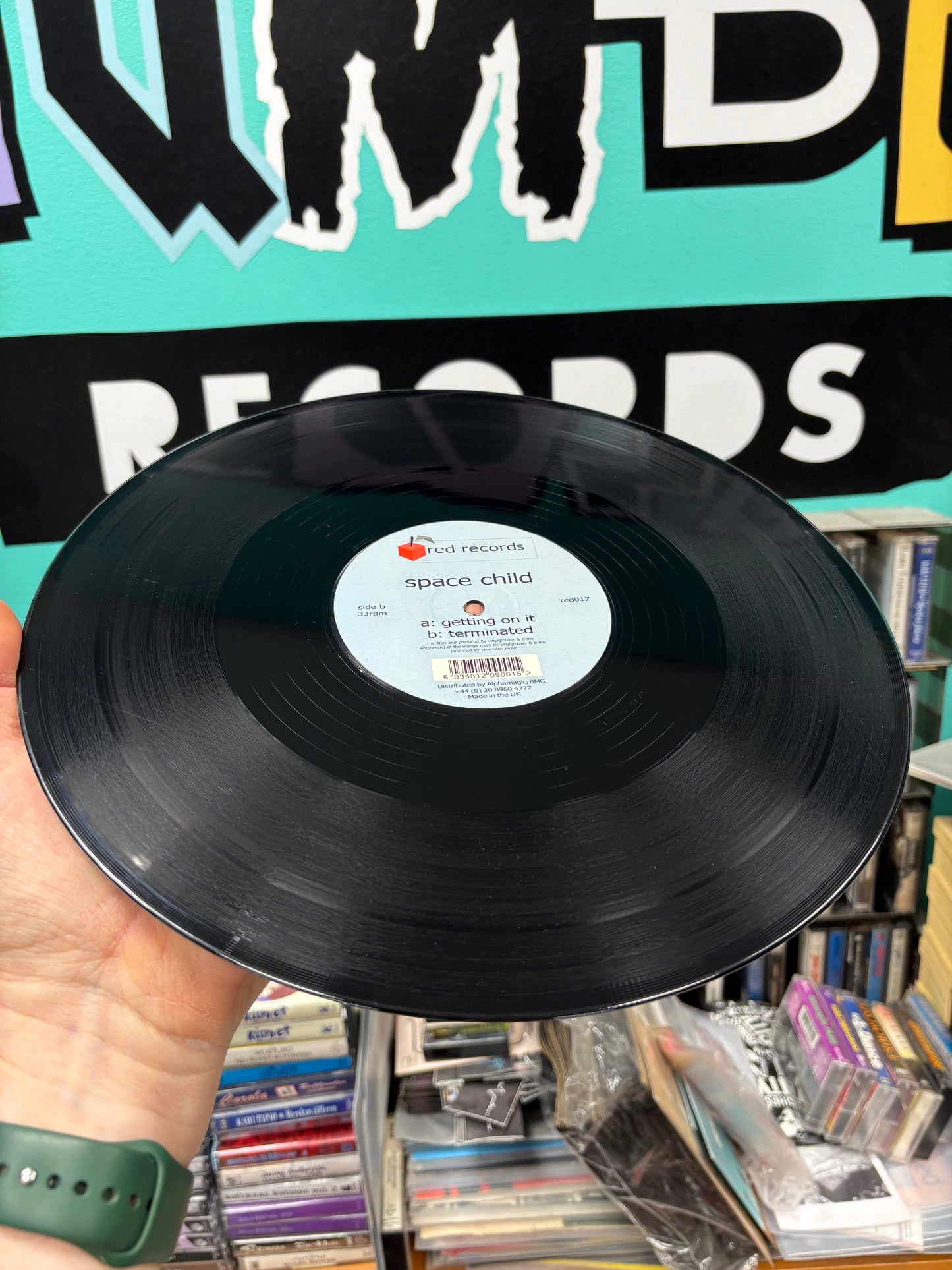 Space Child: Getting On It/Terminated, 12inch, Only official pressing, Red Records, UK 2001