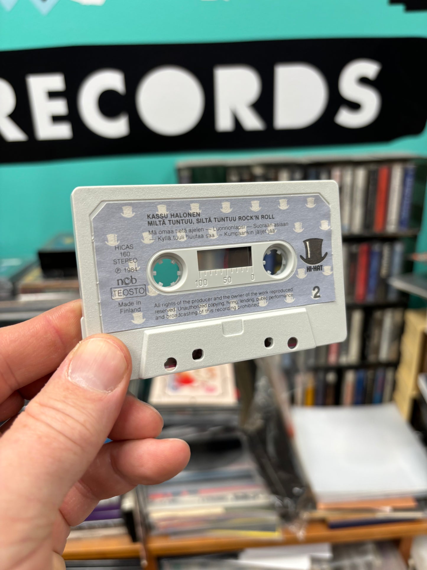 Kassu Halonen: Miltä Tuntuu, Siltä Tuntuu Rock’n Roll, C-cassette, 1st & Only cassette pressing, Hi-Hat, Finland 1984
