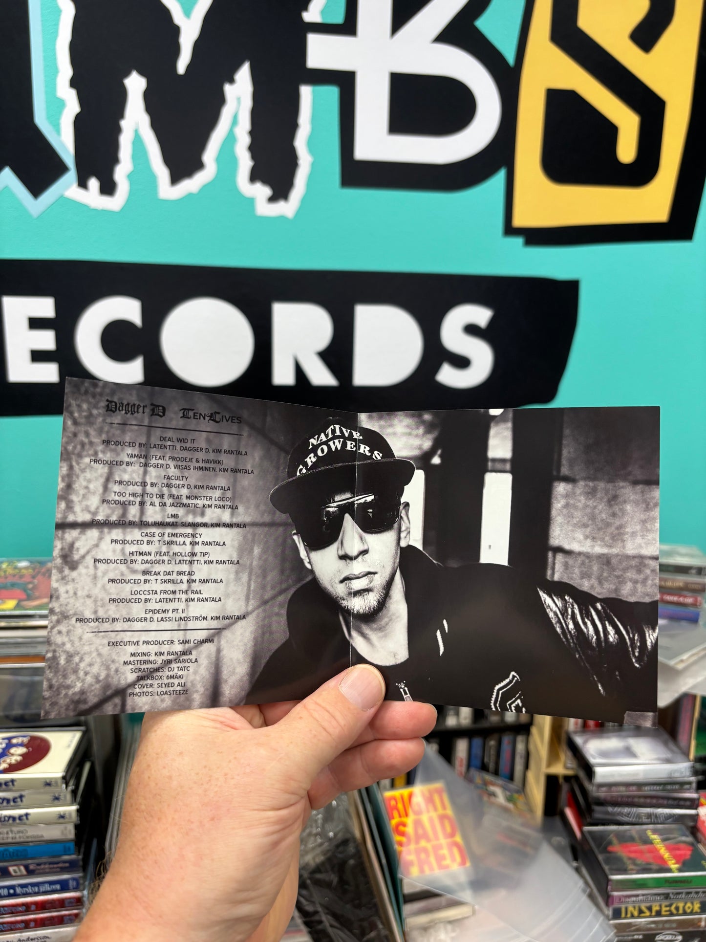 Dagger D: Ten Lives, CD, Only CD pressing, 3rd Rail Music, Finland 2017