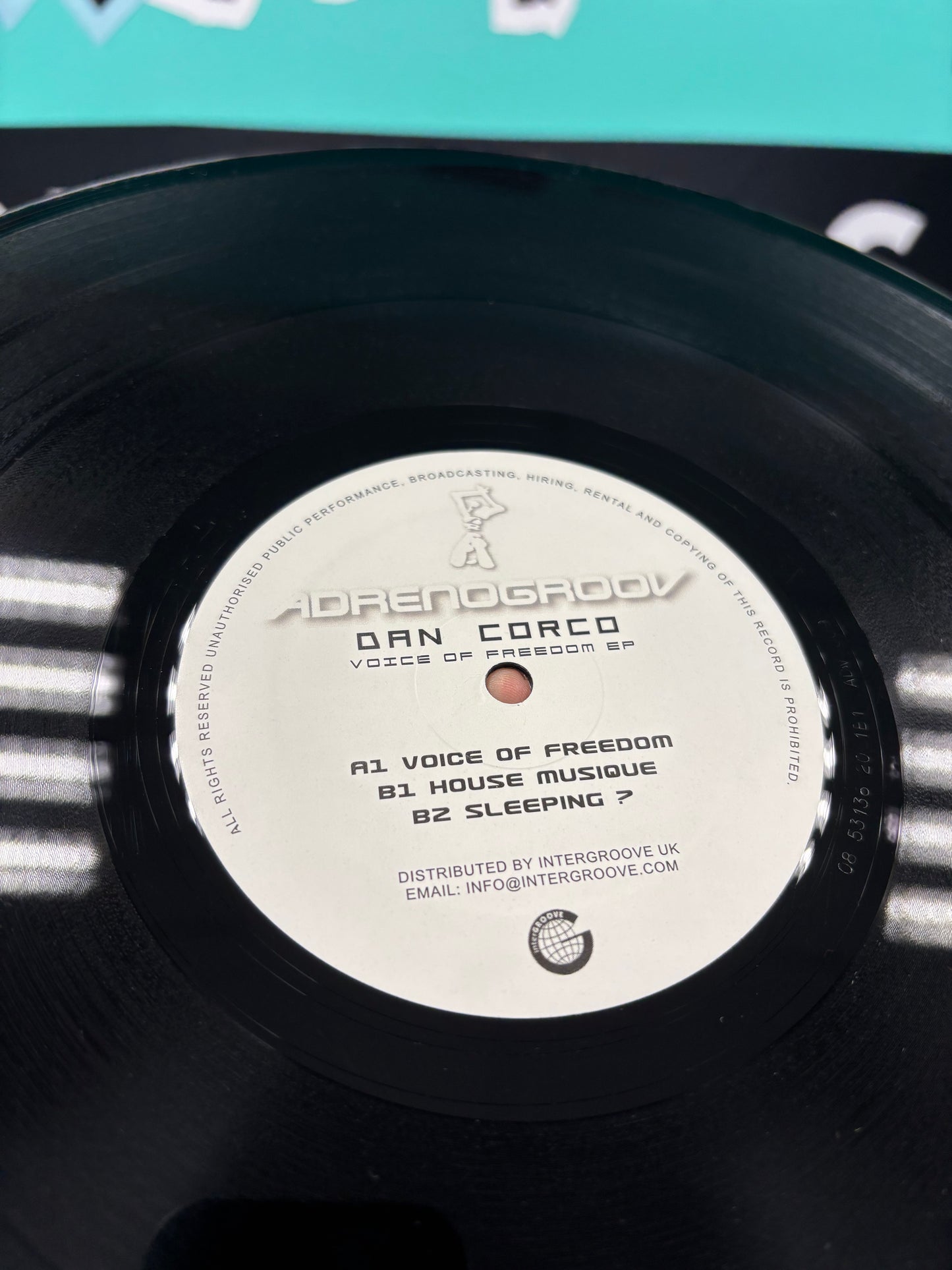 Dan Corco: Voice Of Freedom EP, 12inch, Only official pressing, Adrenogroov, Switzerland 2004