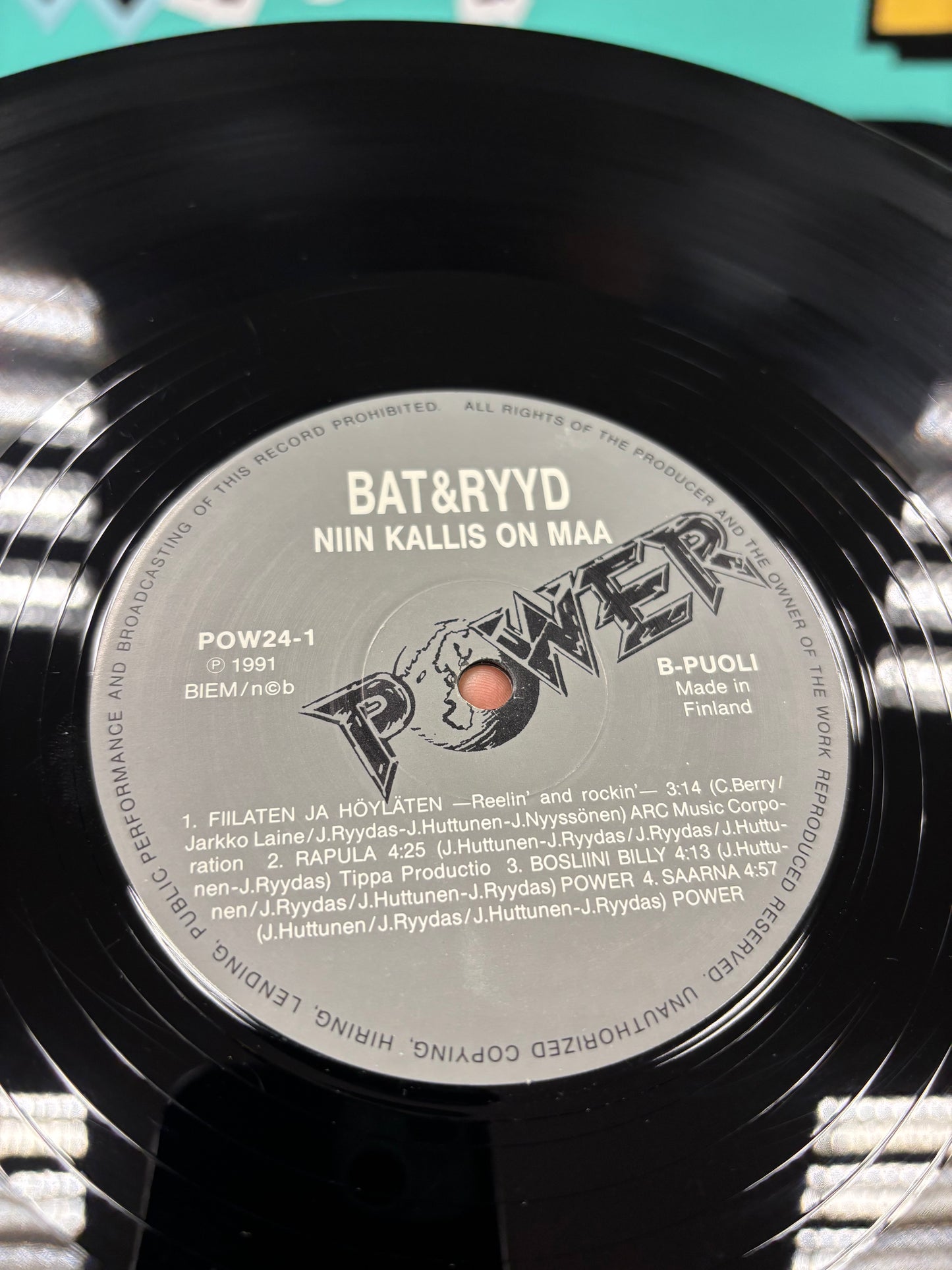 Bat & Ryyd: Niin Kallis On Maa…, LP, Only vinyl pressing, Power, Finland 1991