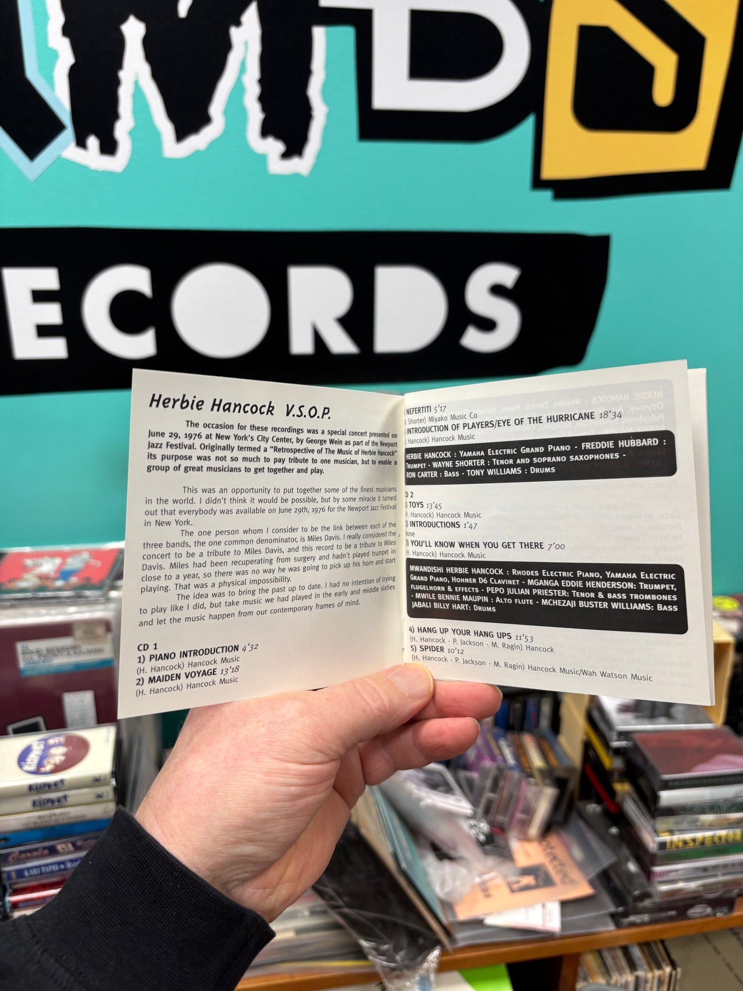 Herbie Hancock: V.S.O.P., 2CD, reissue, trifold digipak, Columbia, France 1997