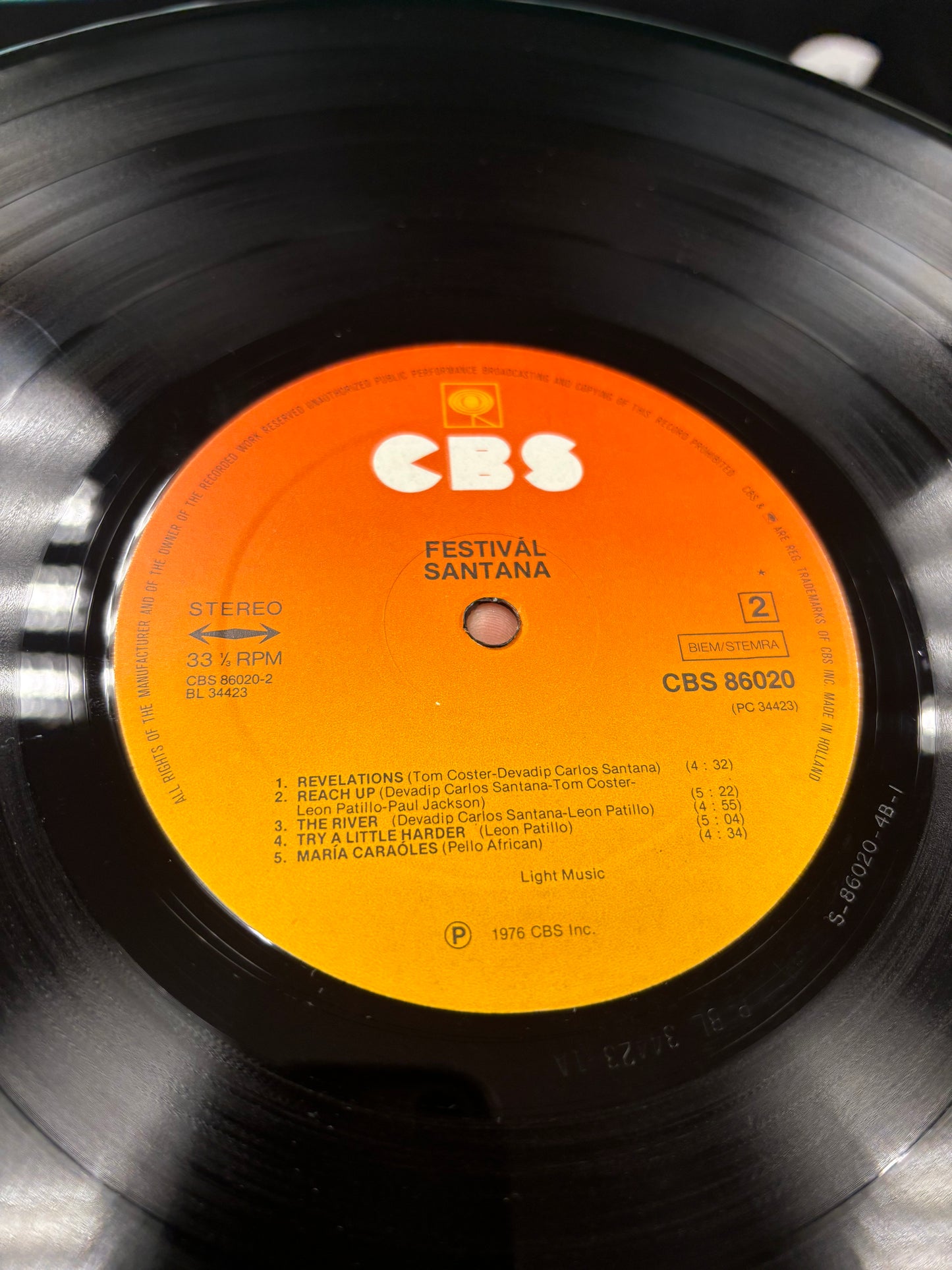 Santana: Festivál, LP, CBS, Europe 1977