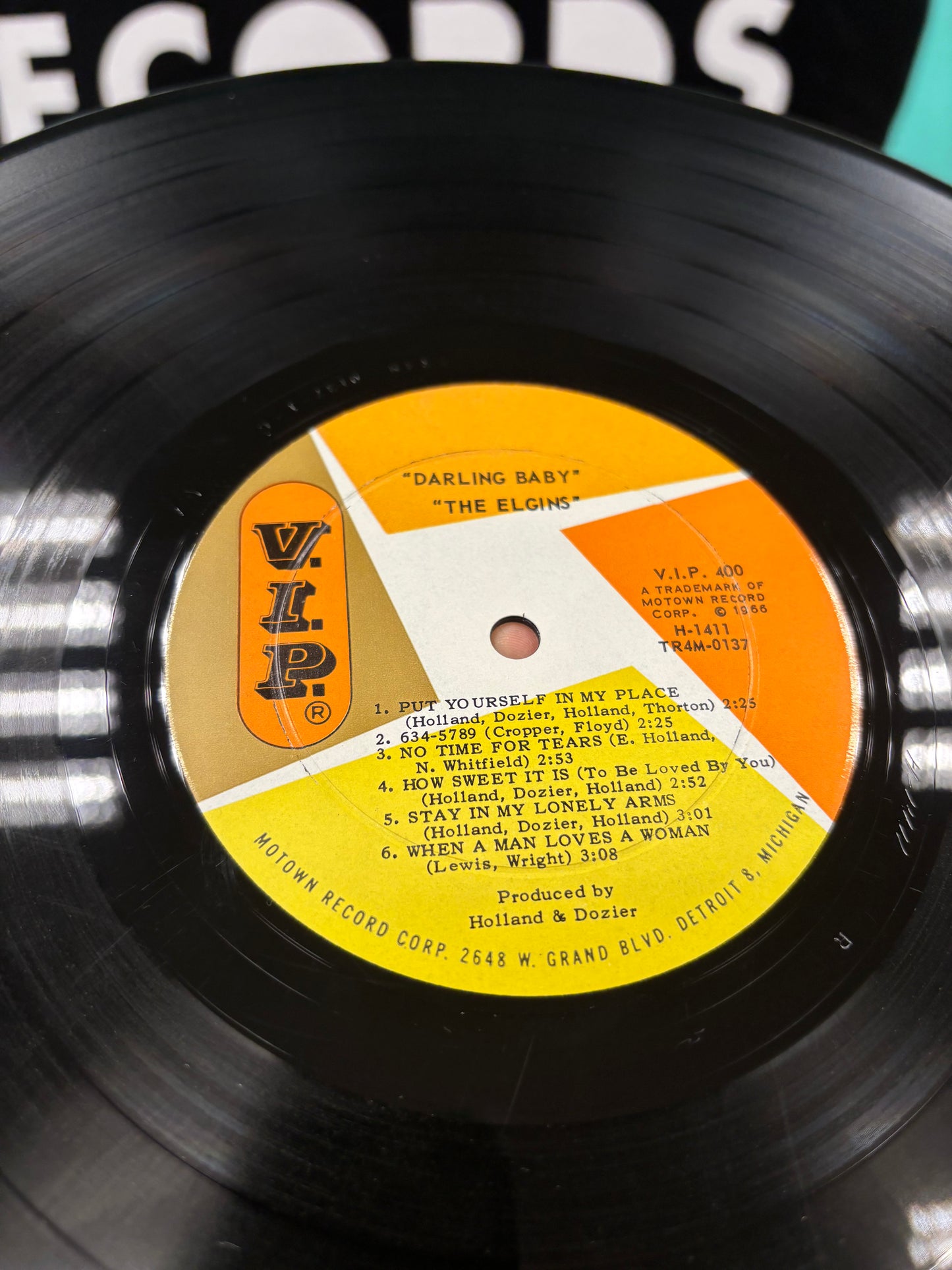 The Elgins: Darling Baby, LP, Mono, V.I.P., US 1966