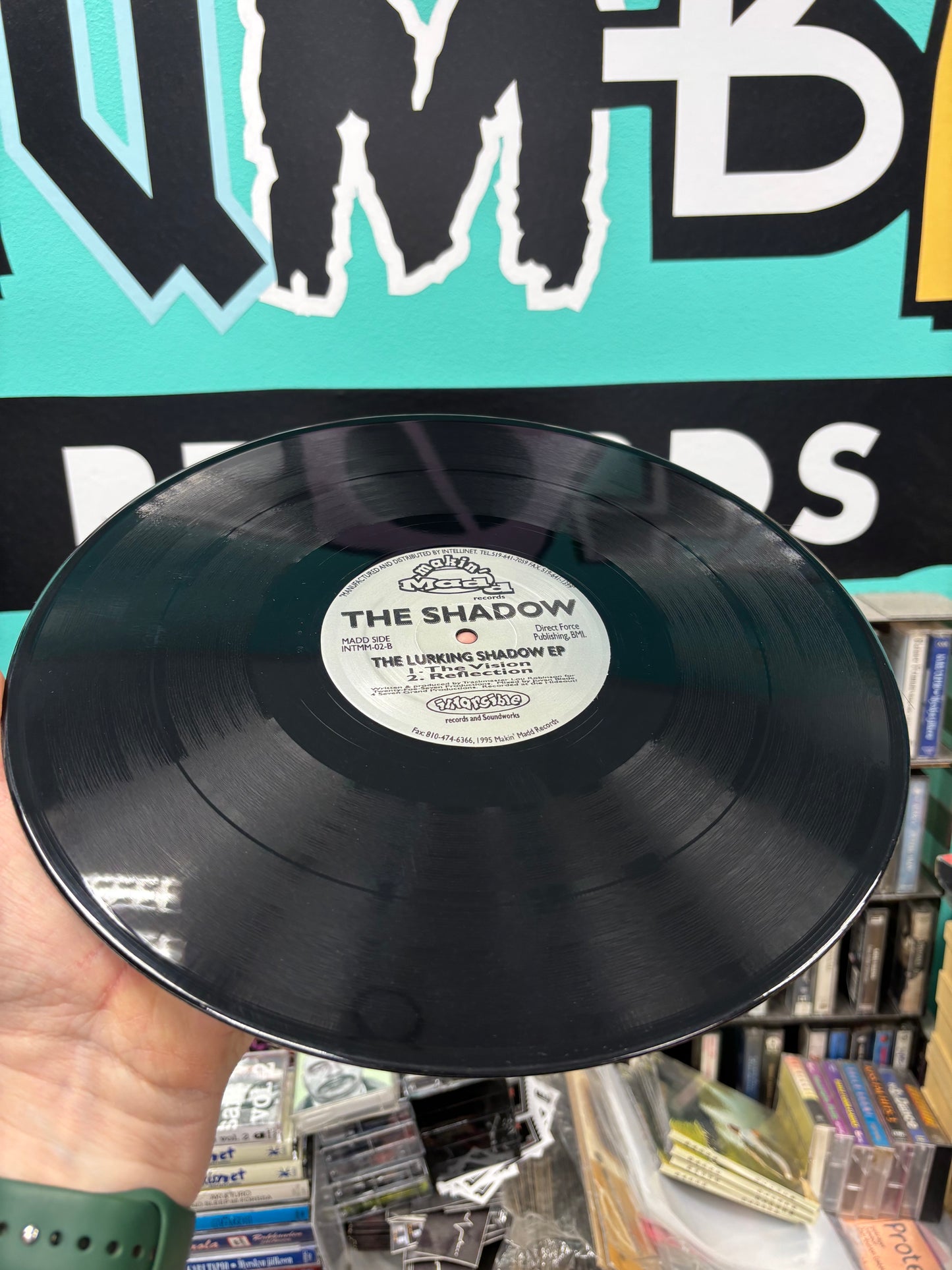 The Shadow: The Lurking Shadow EP, 12inch, 1st pressing, Makin’ Madd Records, US 1995