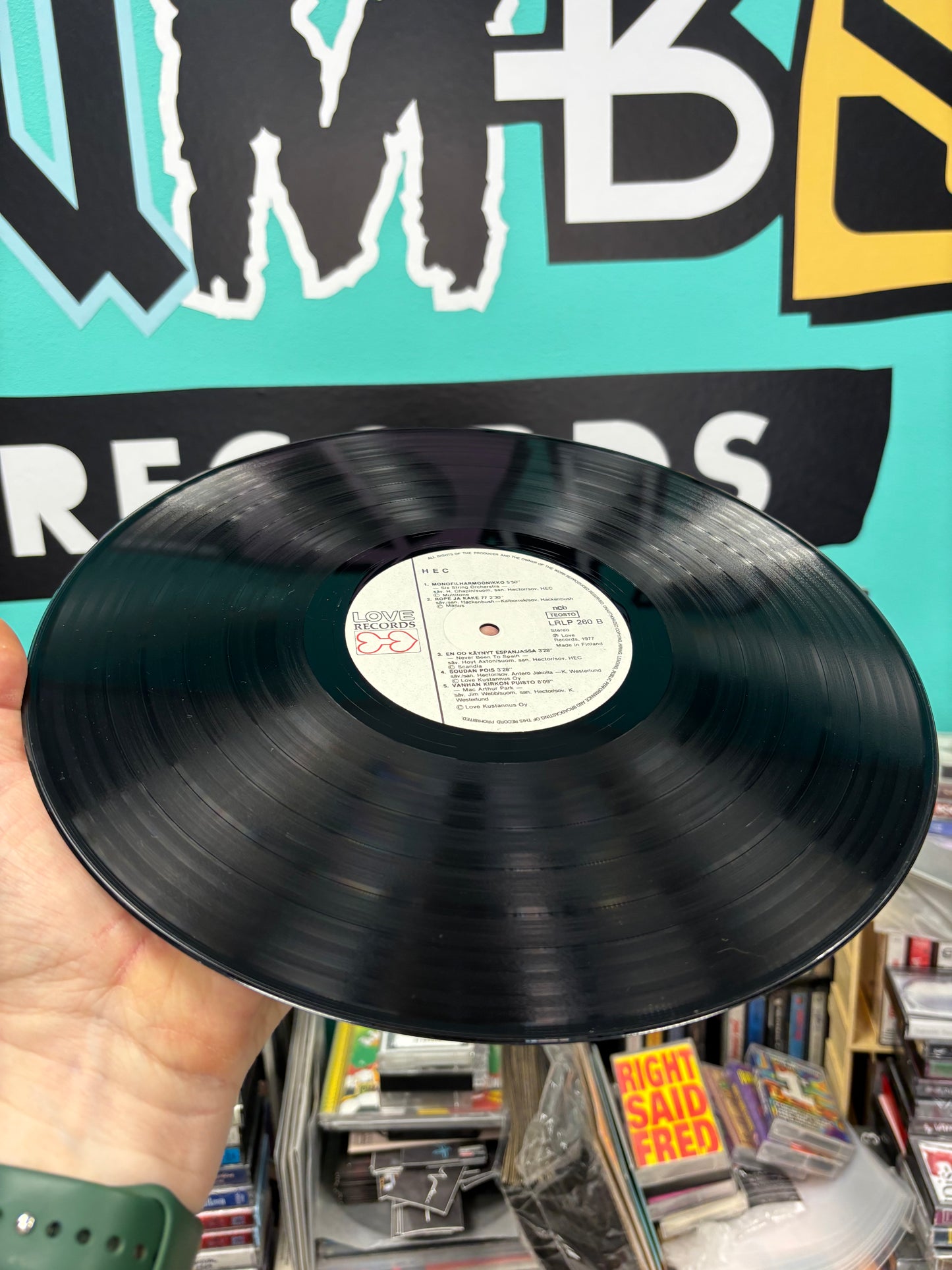 Hec: Hec, LP, 1st pressing, Love Records, Finland 1977