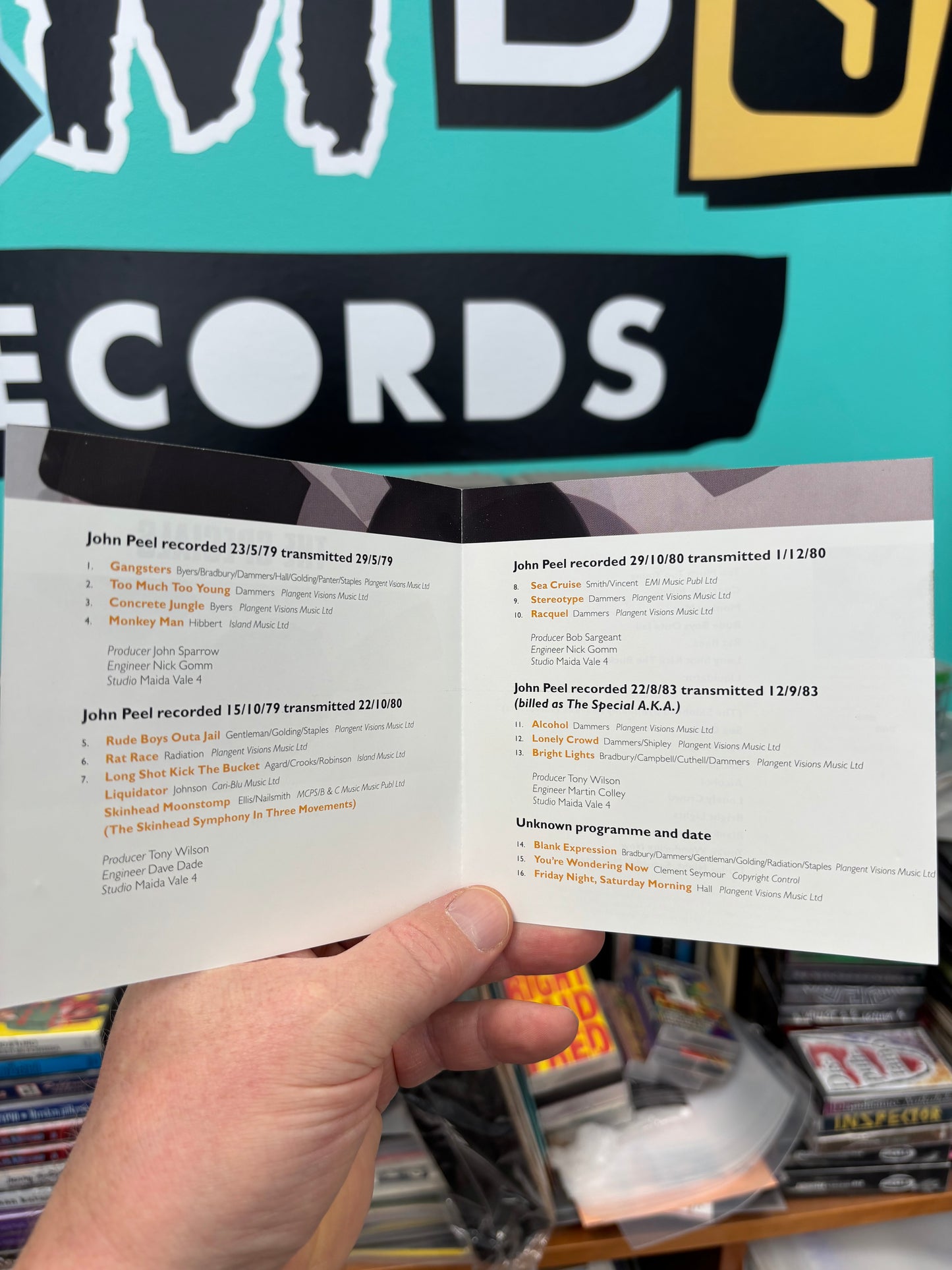 The Specials: BBC Sessions, CD, 1st pressing, EMI, UK & Europe 1998