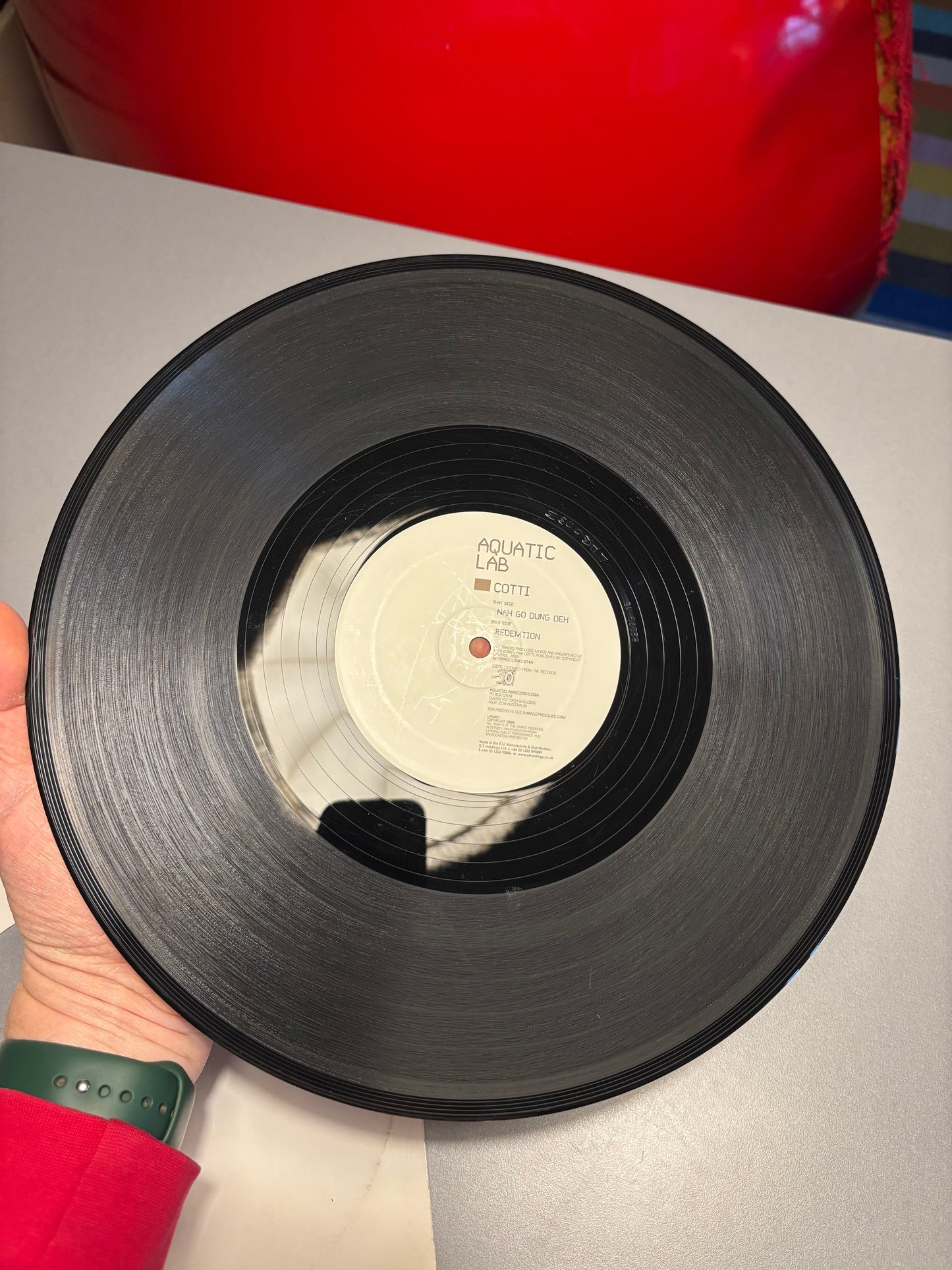 Cotti: Nah Go Dung Deh/Redemption, 12inch, Only official pressing, Aquatic Lab, Australia, 2008