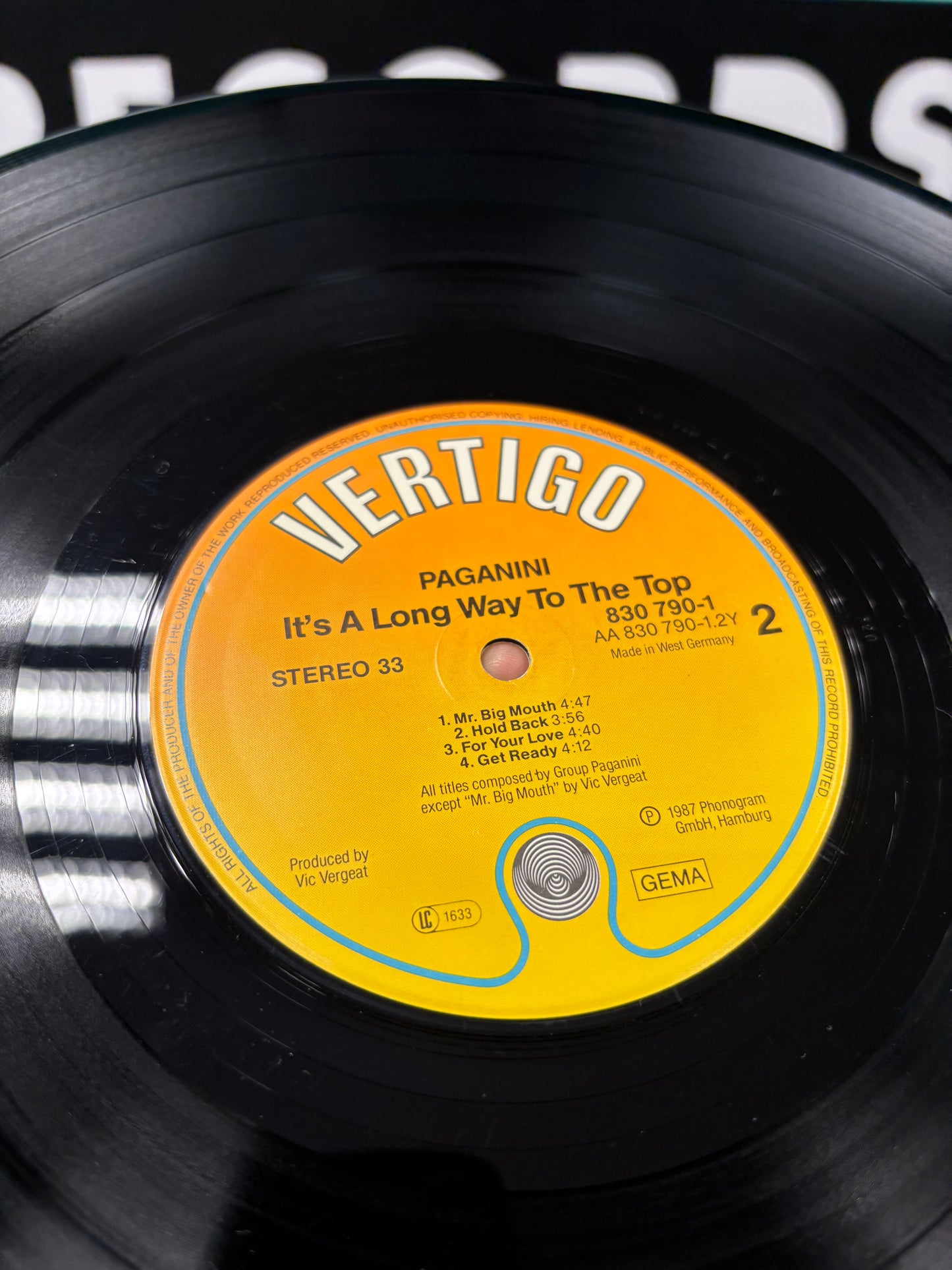 Paganini: It’s A Long Way To The Top, LP, Vertigo, Germany 1987