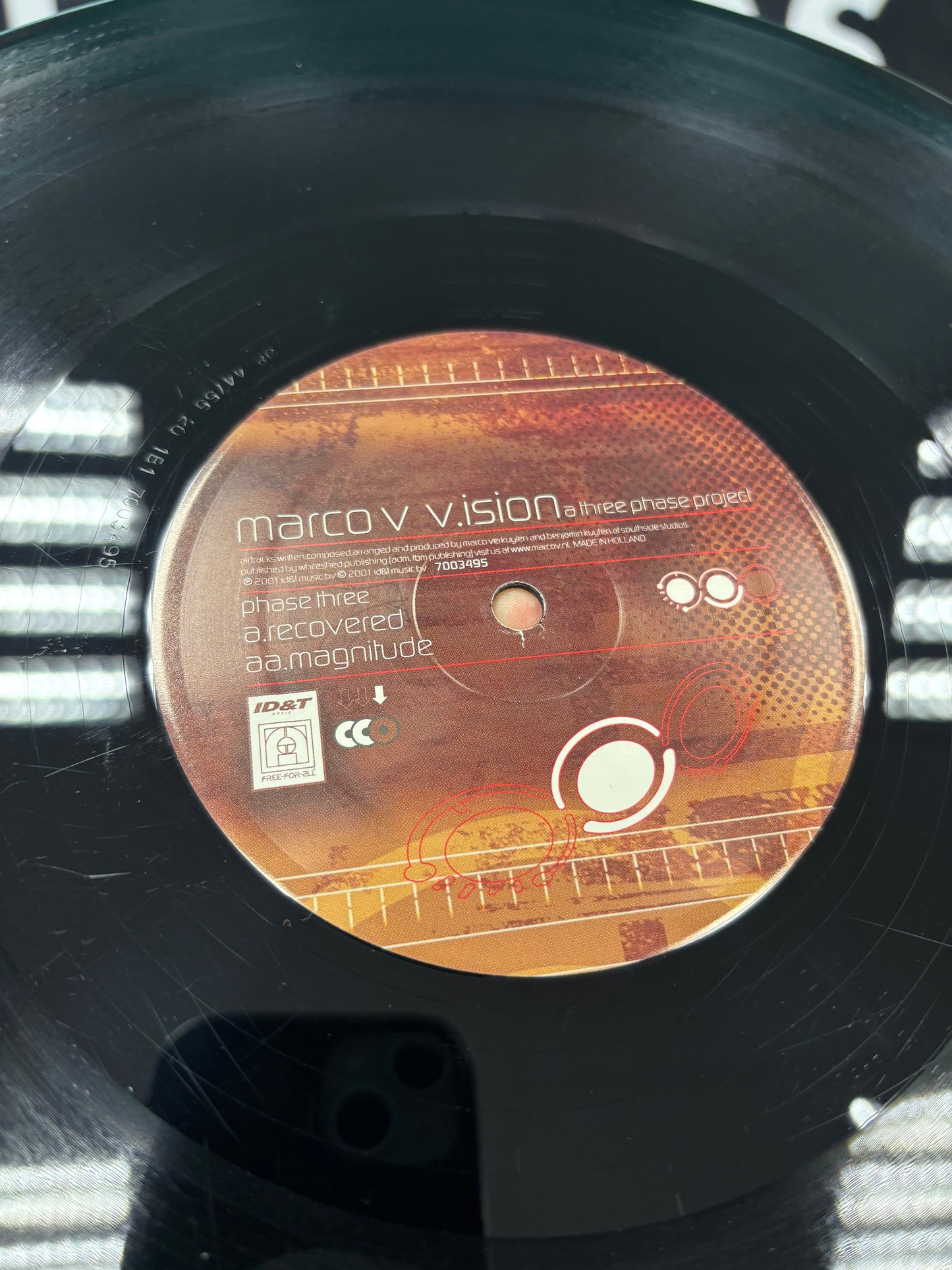 Marco V: V.ision (Phase Three), 12inch, 1st pressing, Free For All, Netherlands 2001