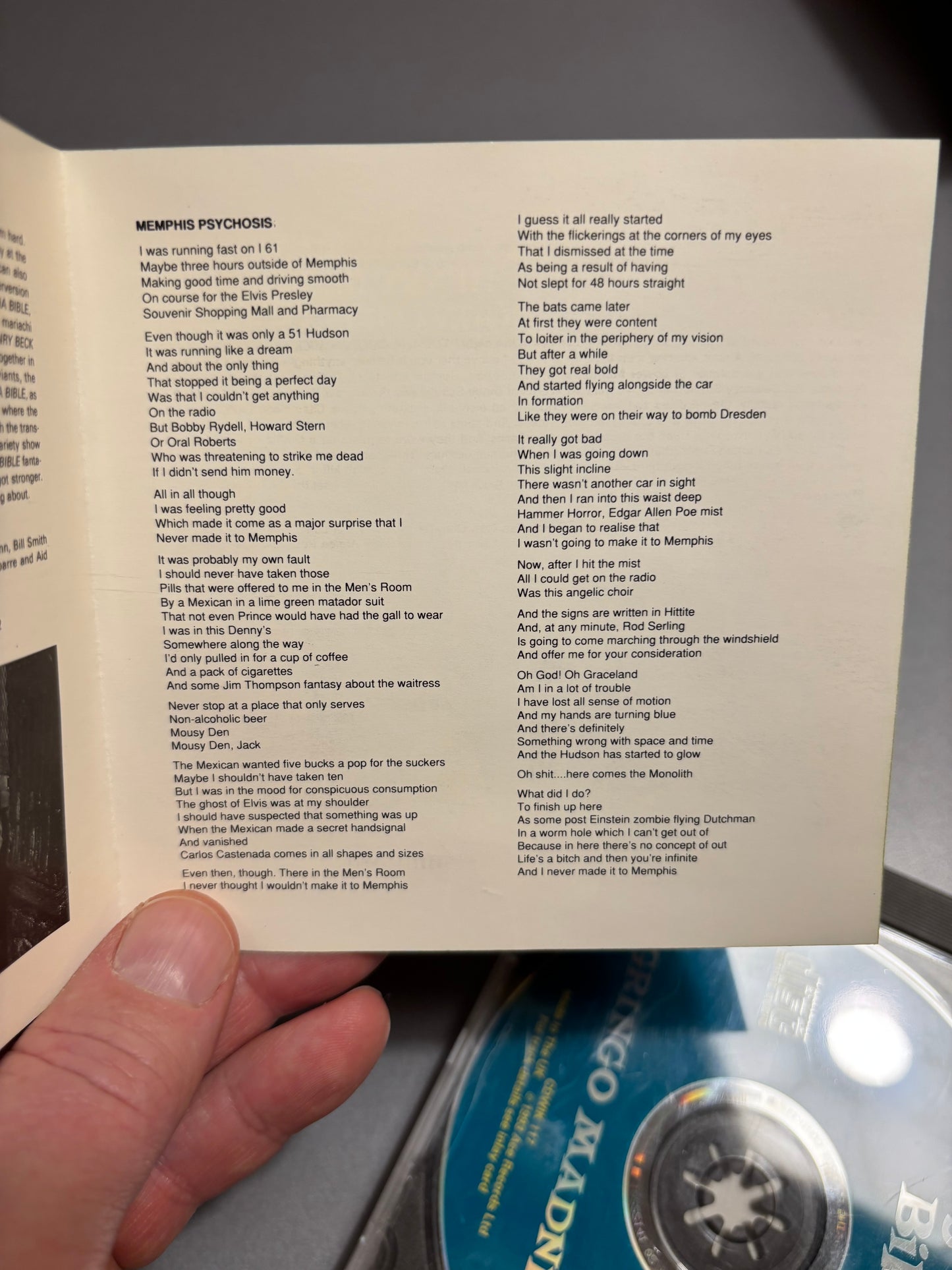 Mick Farren’s Tijuana Bible: Gringo Madness, CD, Only pressing, Big Beat Records, UK 1993