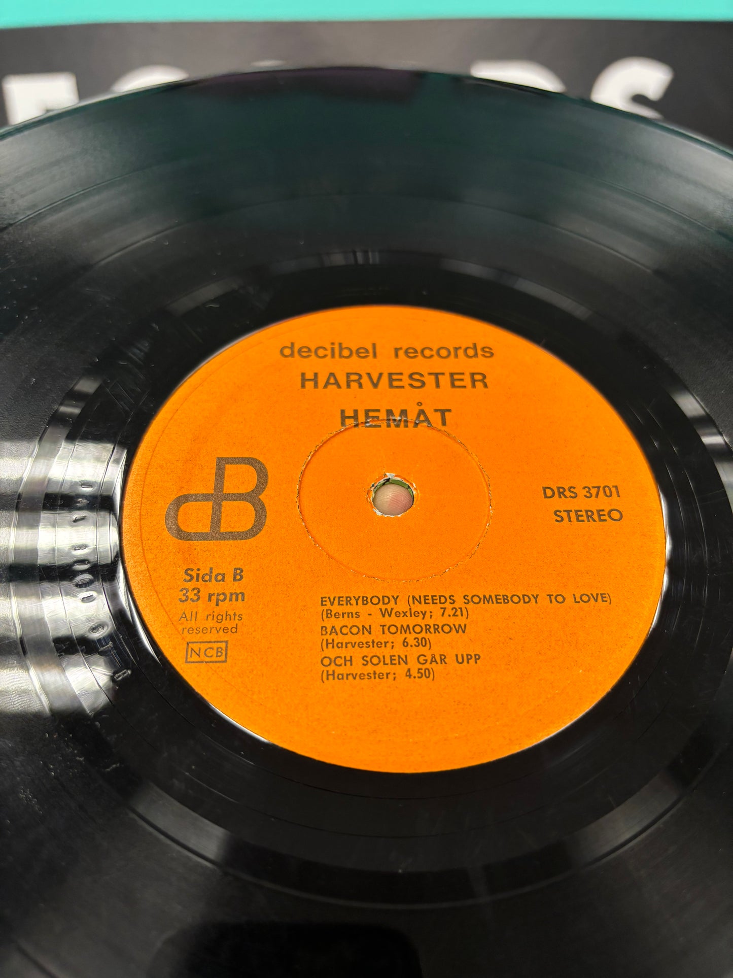 Harvester: Hemåt, LP, 1st pressing, Decibel Records, Sweden 1969-1970?