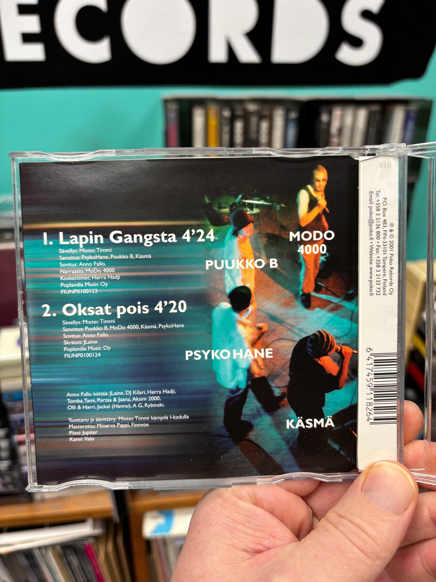 Anno Fallo: Lapin Gangsta, CD, Maxi-Single, Only pressing, Poko Rekords, Finland 2001