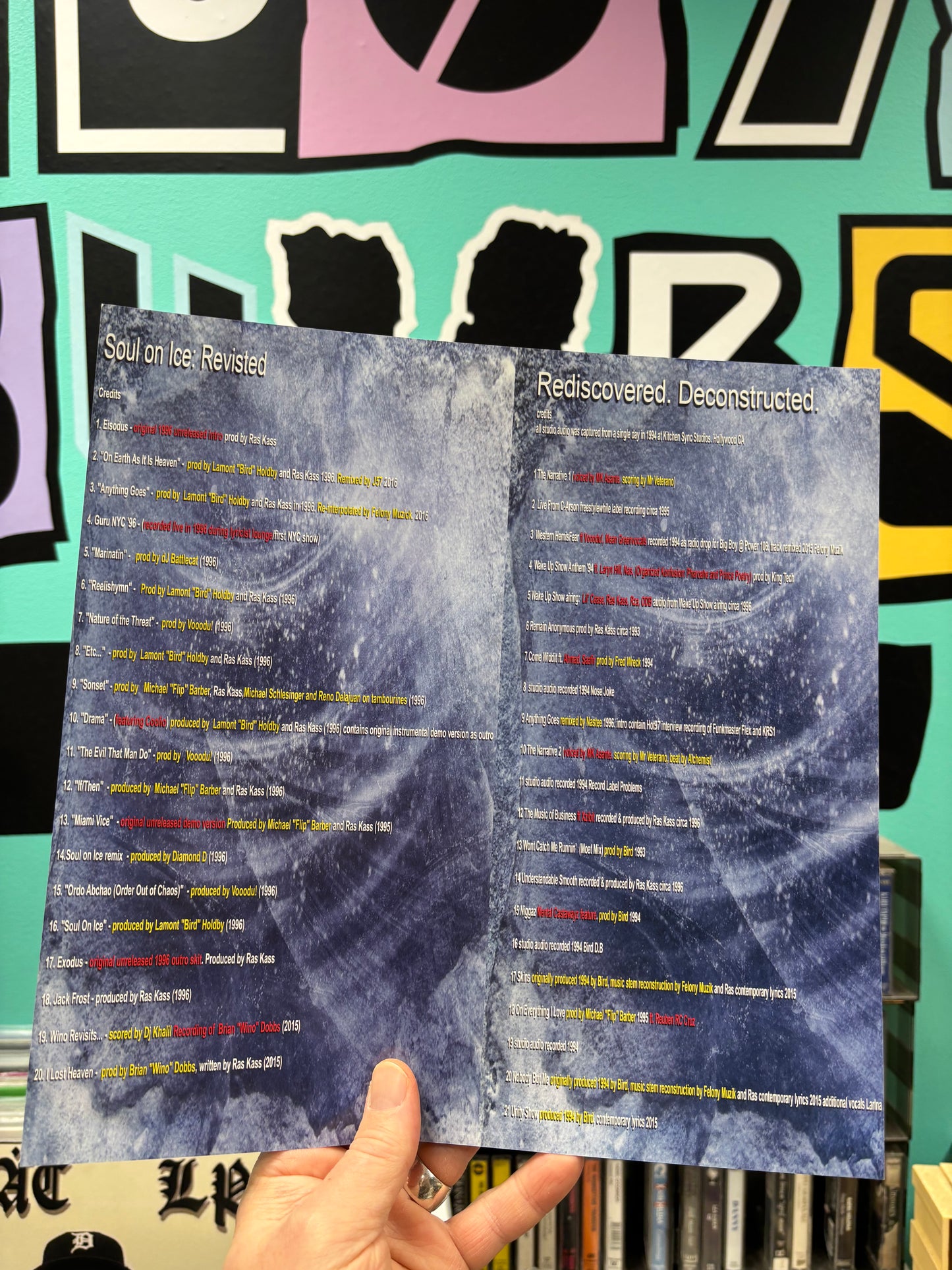 Ras Kass: Soul On Ice - Revisited, 20th Anniversary Edition, 2LP, gatefold, blue/white splatter, CD, Inlay, Limited Edition, Blackhouse Records, US 2016