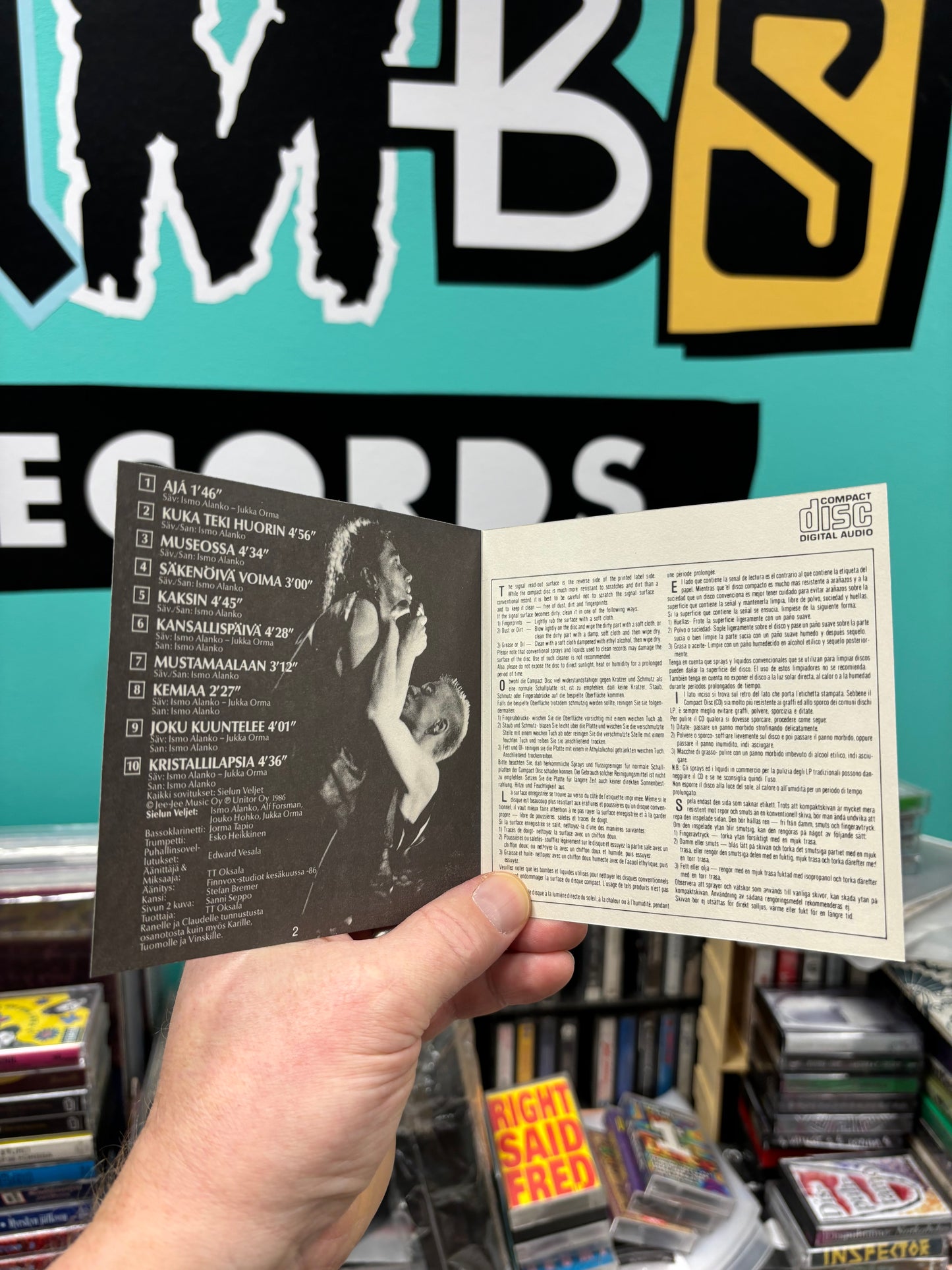 Sielun Veljet: Kuka Teki Huorin, CD, 1st pressing, Poko Rekords, Finland 1986