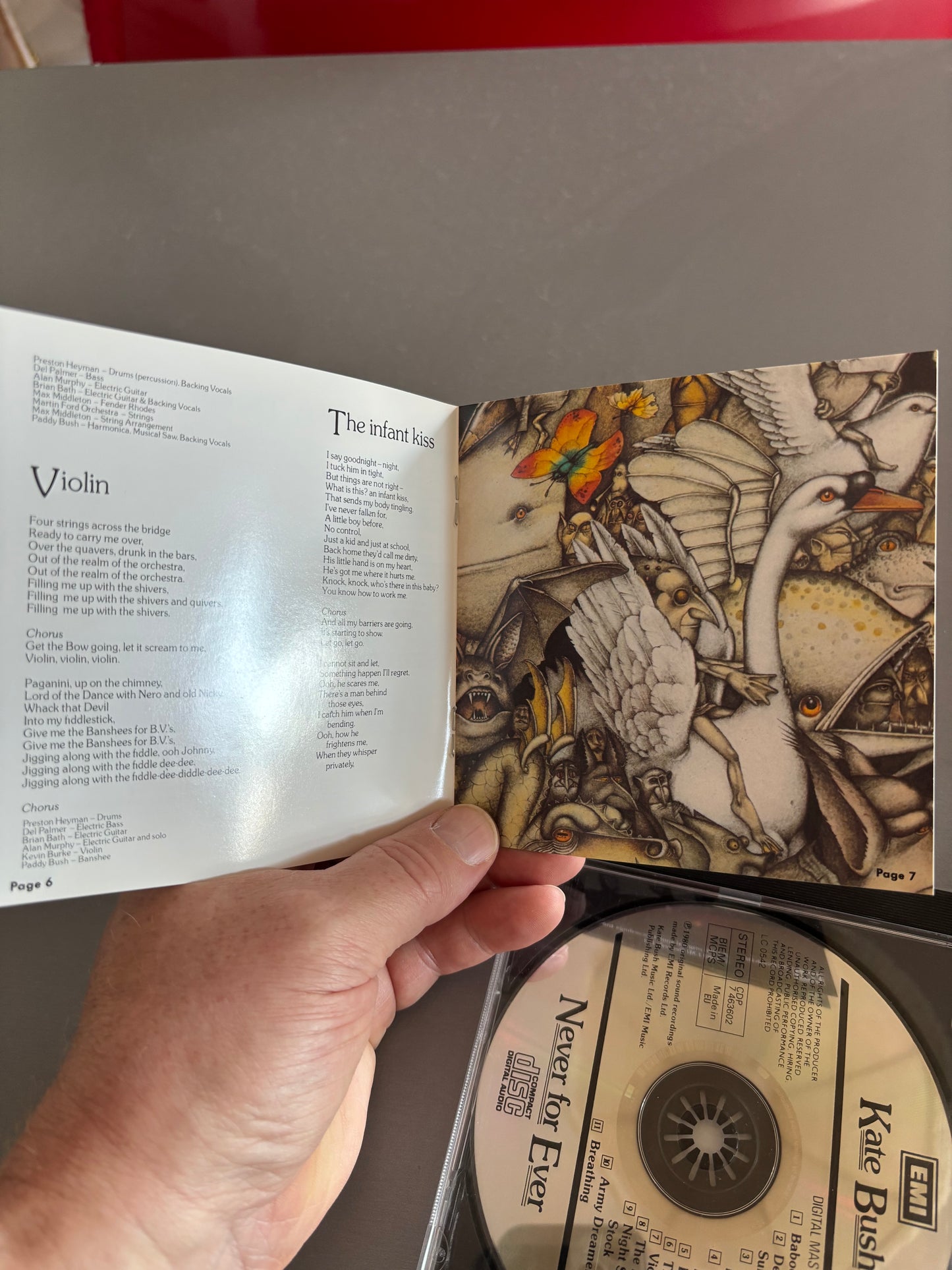 Kate Bush: Never for Ever, CD, reissue, optimal media production press, EMI, Europe year?