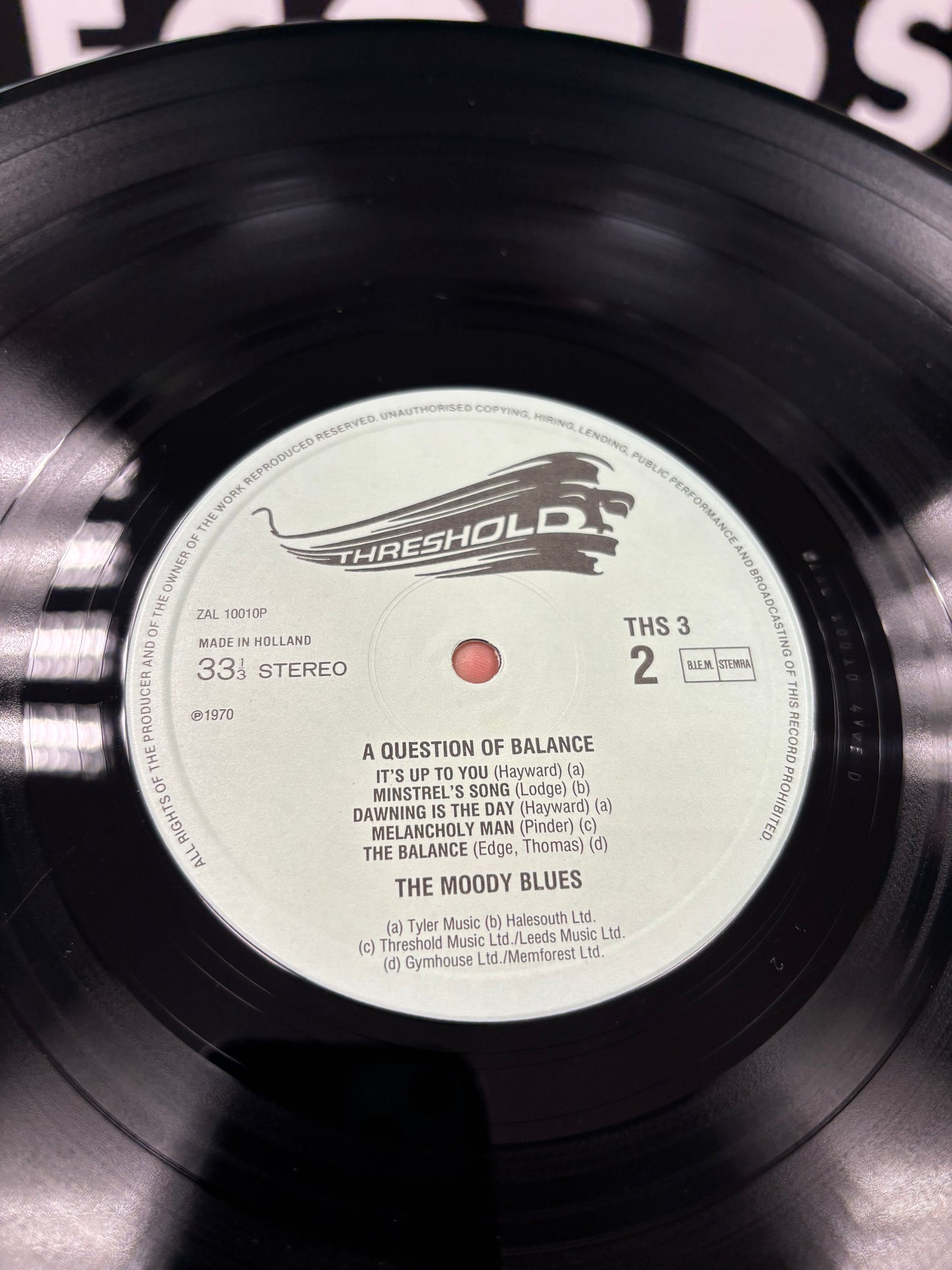 The Moody Blues: A Question Of Balance, LP, reissue, gatefold, Decca, Netherlands year?