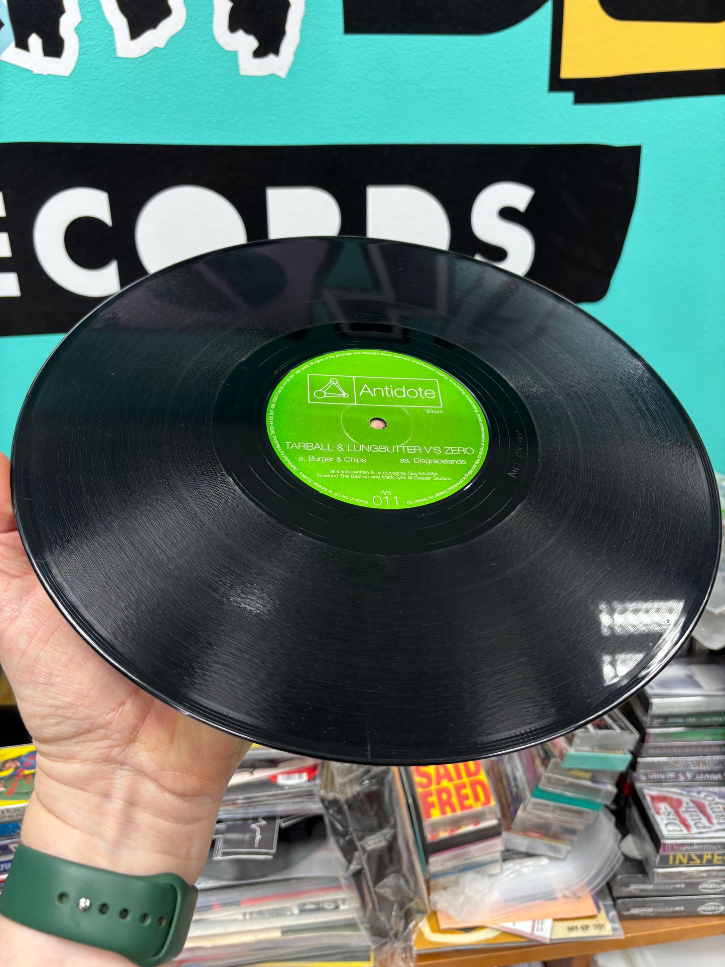 Tarball & Lungbutter: Burger & Chips, 12inch, Only pressing, Antidote, UK 2002