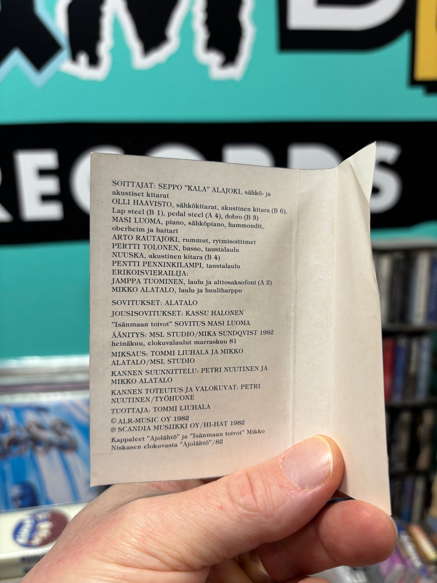 Mikko Alatalo: III Tasavallan vieraana, cassette, Only pressing cassette pressing, Hi-Hat, Finland 1982