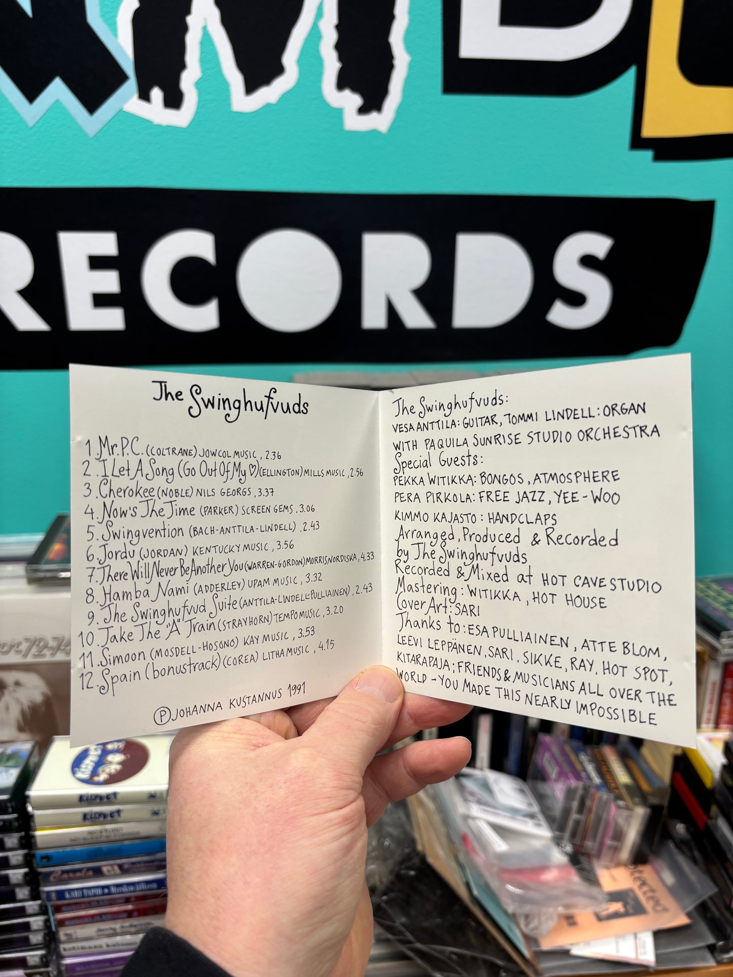 The Swinghufvuds: The Swinghufvuds, CD, Only pressing, AMT, Finland 1991