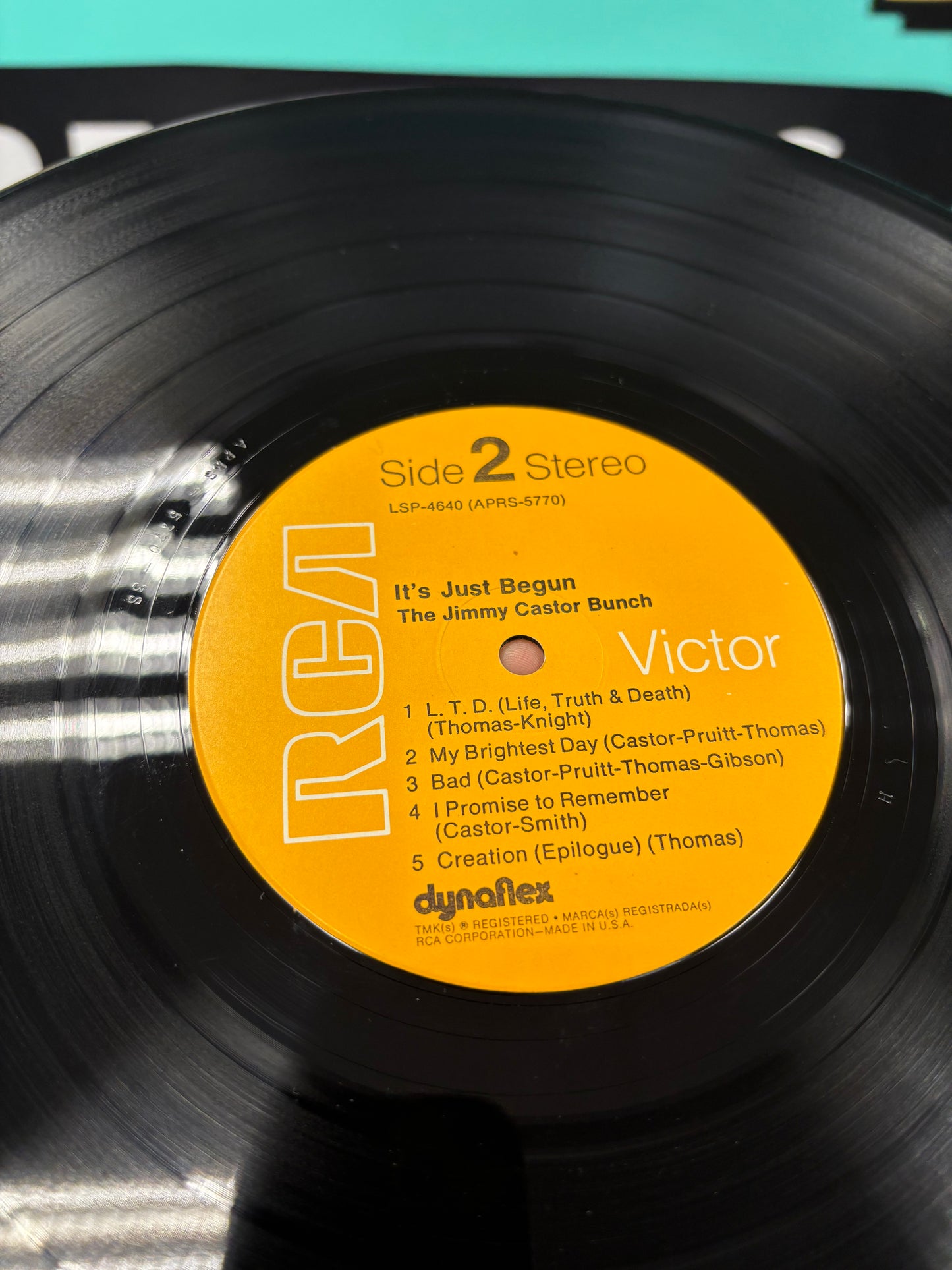 The Jimmy Castor Bunch: It’s Just Begun, LP, Hollywood Pressing, Dynaflex, RCA Victor, US 1972