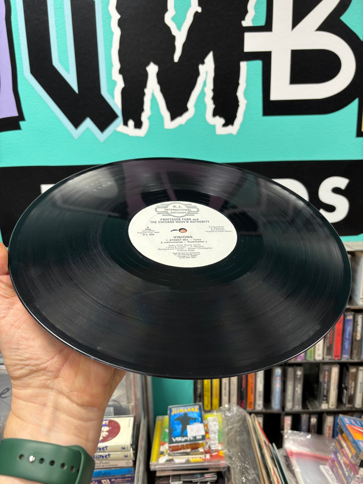 Professor Funk and The Chicago Hous’n Authority: Visions, 12inch, Only pressing, D.J. International Records, US 1987