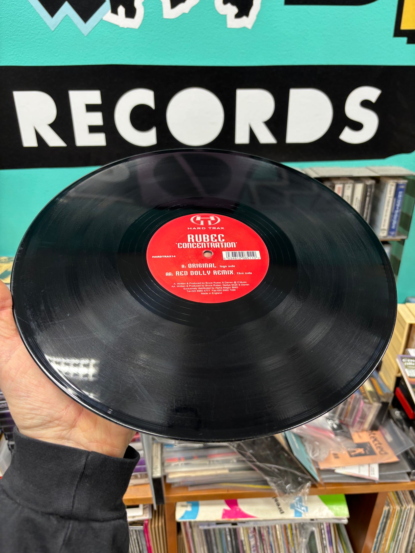 Rubec: Concentration, 12inch, Only official pressing, Hard Trax, UK 2001