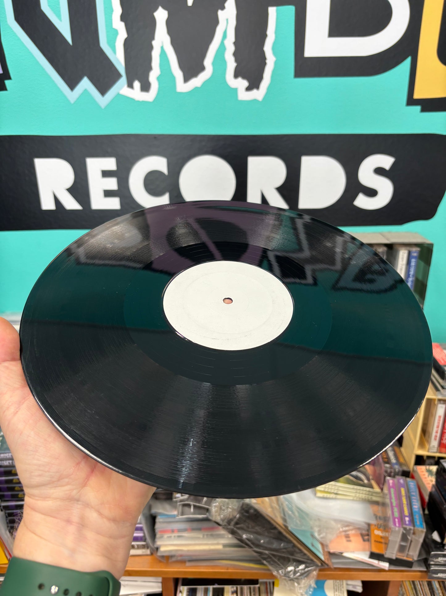 DJ Nitro: Indian Blue, 12inch, white label, Glove Records, Belgium 2001