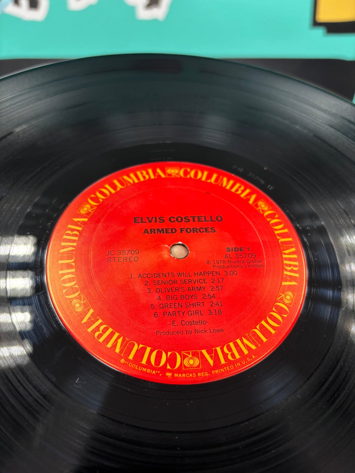 Elvis Costello And The Attractions: Armed Forces, LP, Columbia, US 1979