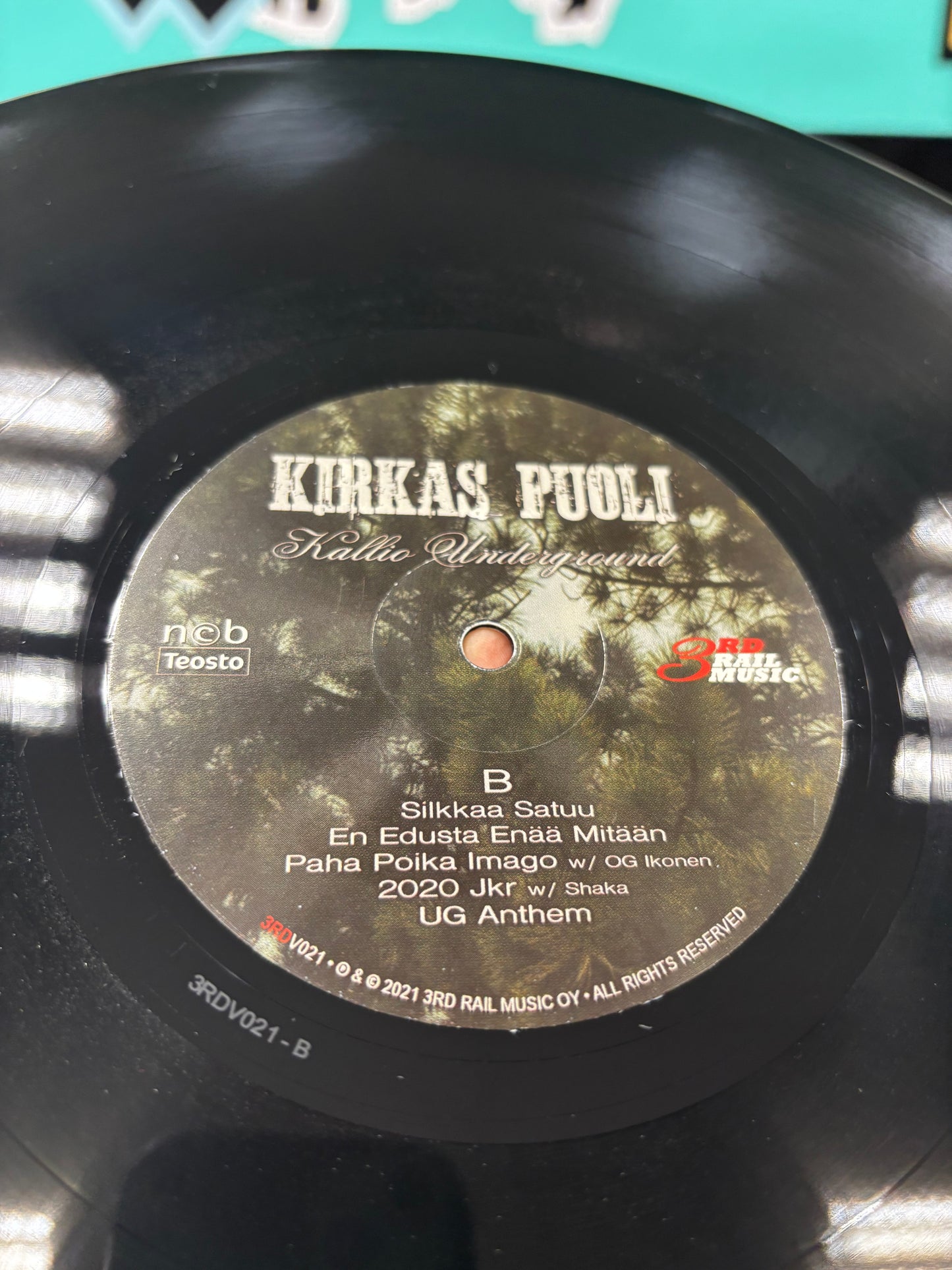 Kallio Underground: Kirkas Puoli, LP, Black vinyl, 1st pressing, 3rd Rail Music, Finland 2021