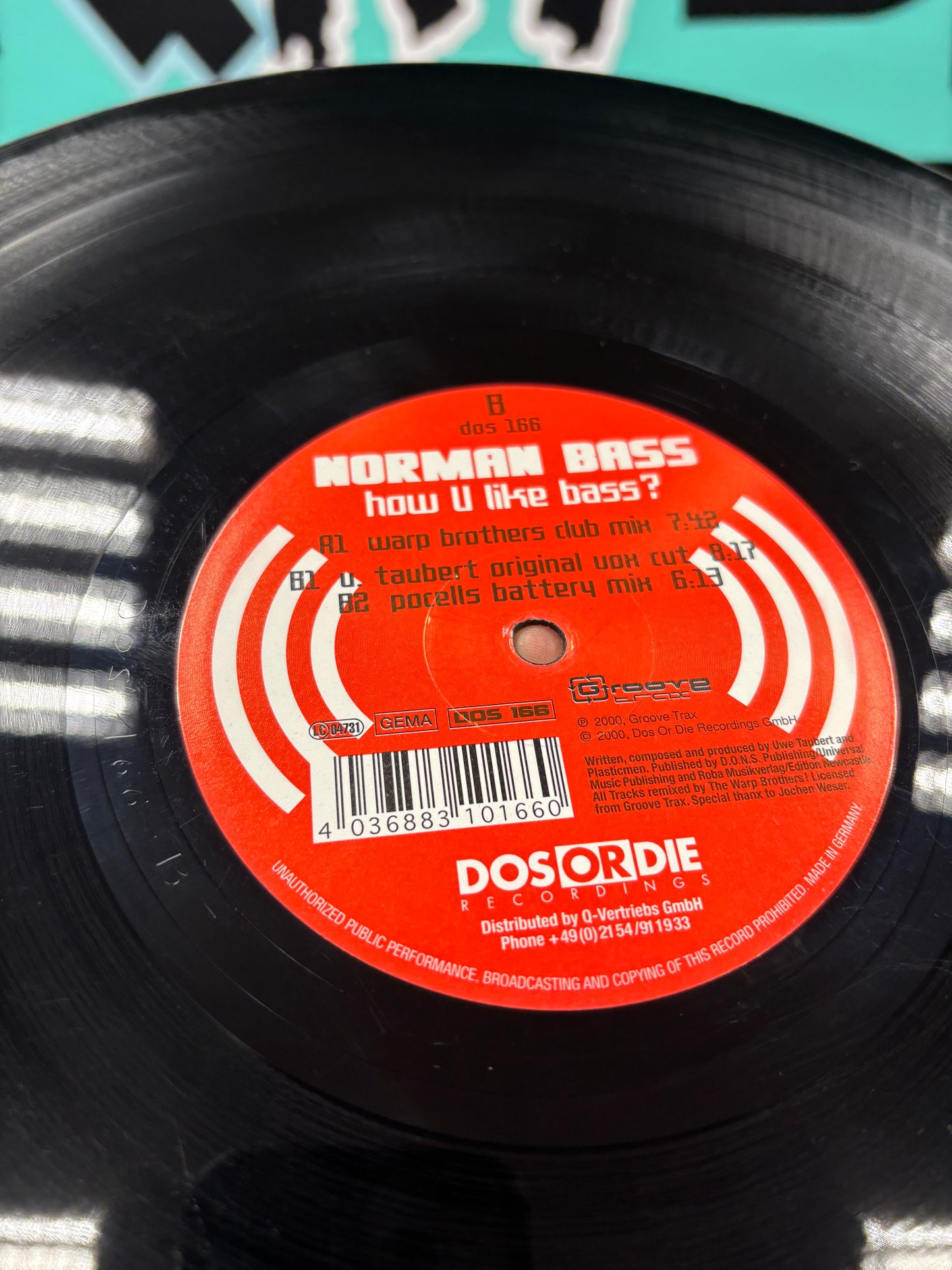 Norman Bass: How U Like Bass?, 12inch, 1st pressing, Dos Or Die Recordings, Germany 2001