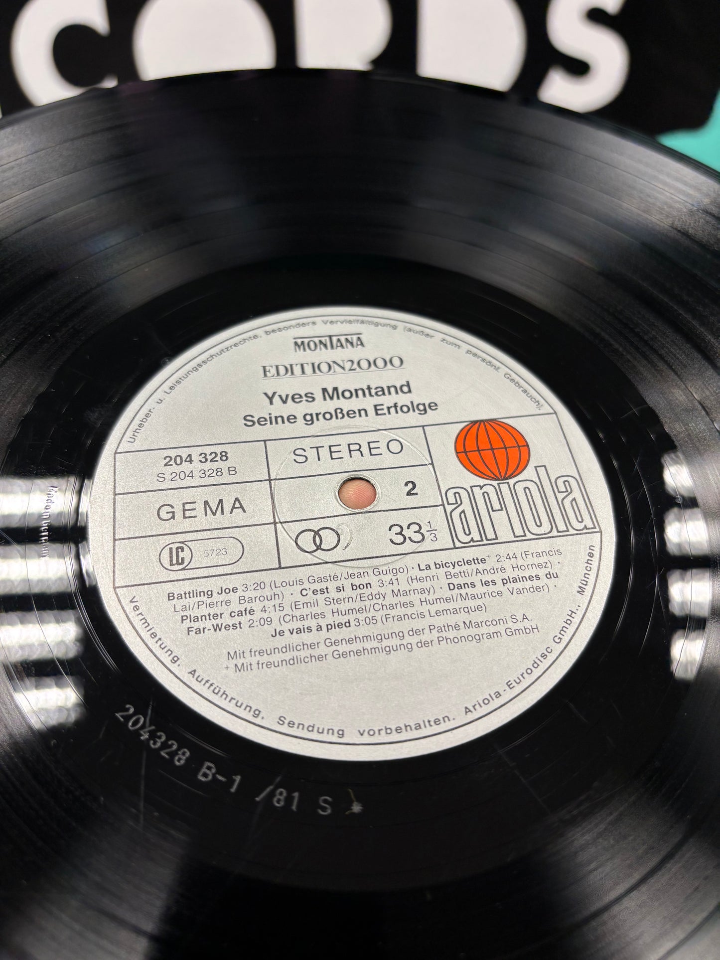 Yves Montand: Seine Grossen Erfolge, LP, Ariola Montana, Ariola, Germany year?