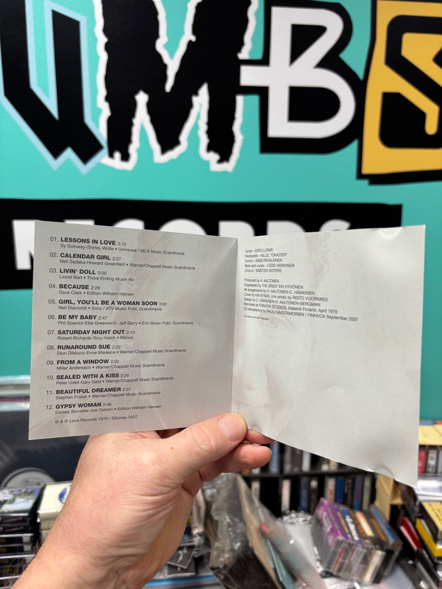 Cisse Häkkinen: Teendreams, CD, reissue, remastered, Love Records, LRCD 181, Finland 2007