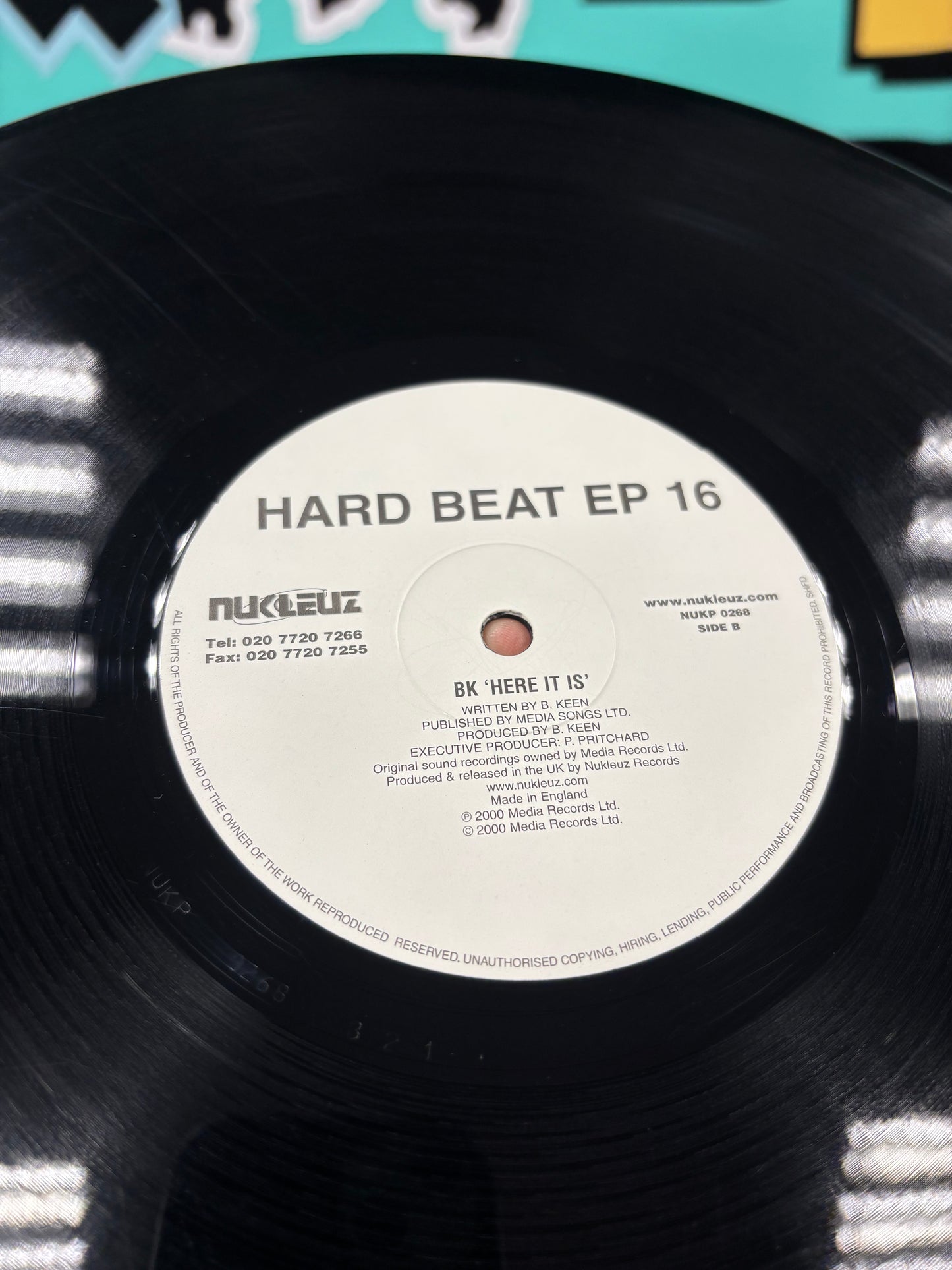 BK: Hard Beat EP 16, 12inch, Only official pressing, Nukleuz, UK 2000