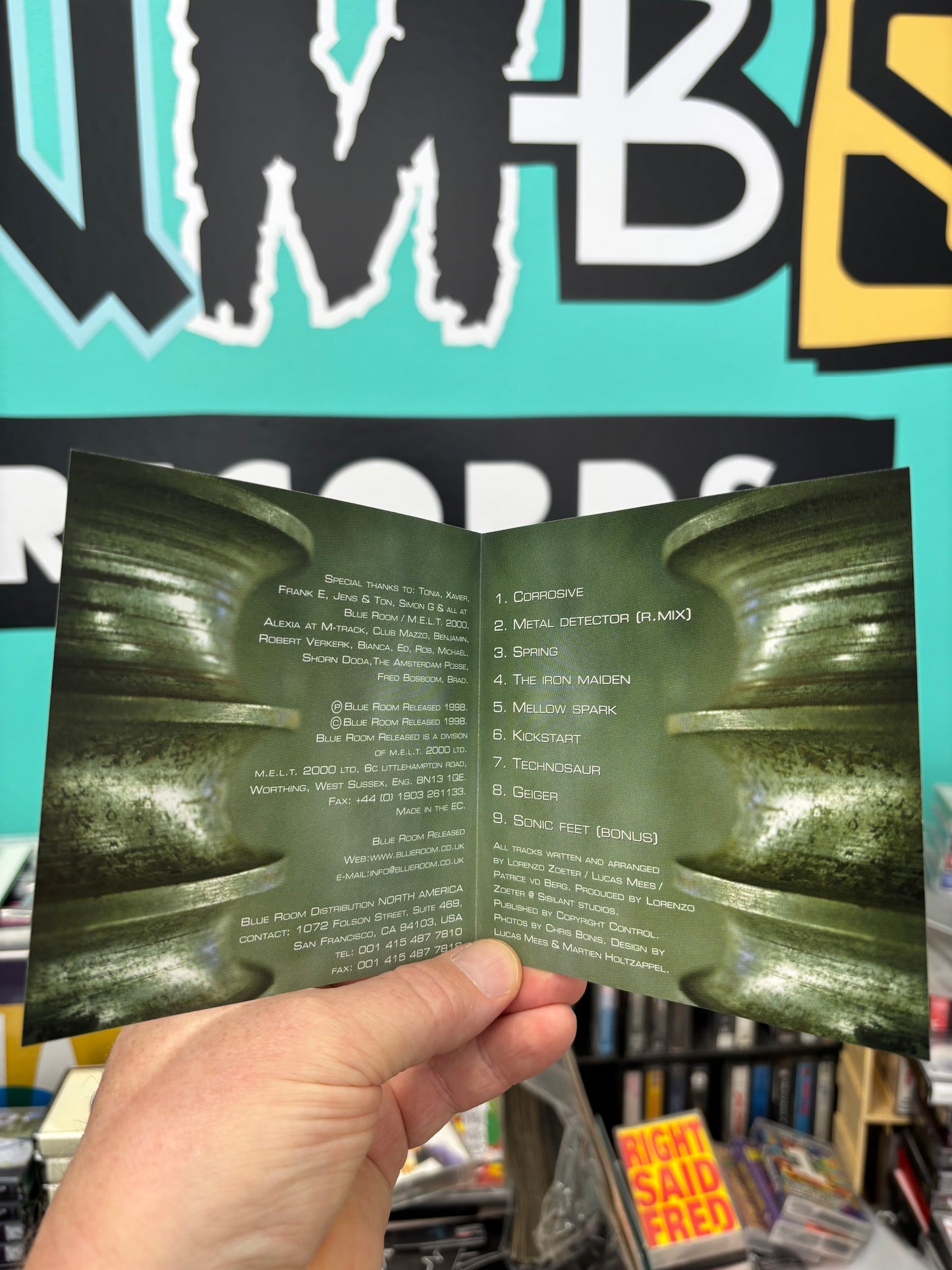 Metal Spark: Corrosive, CD, 1st pressing, Blue Room Released, UK 1998