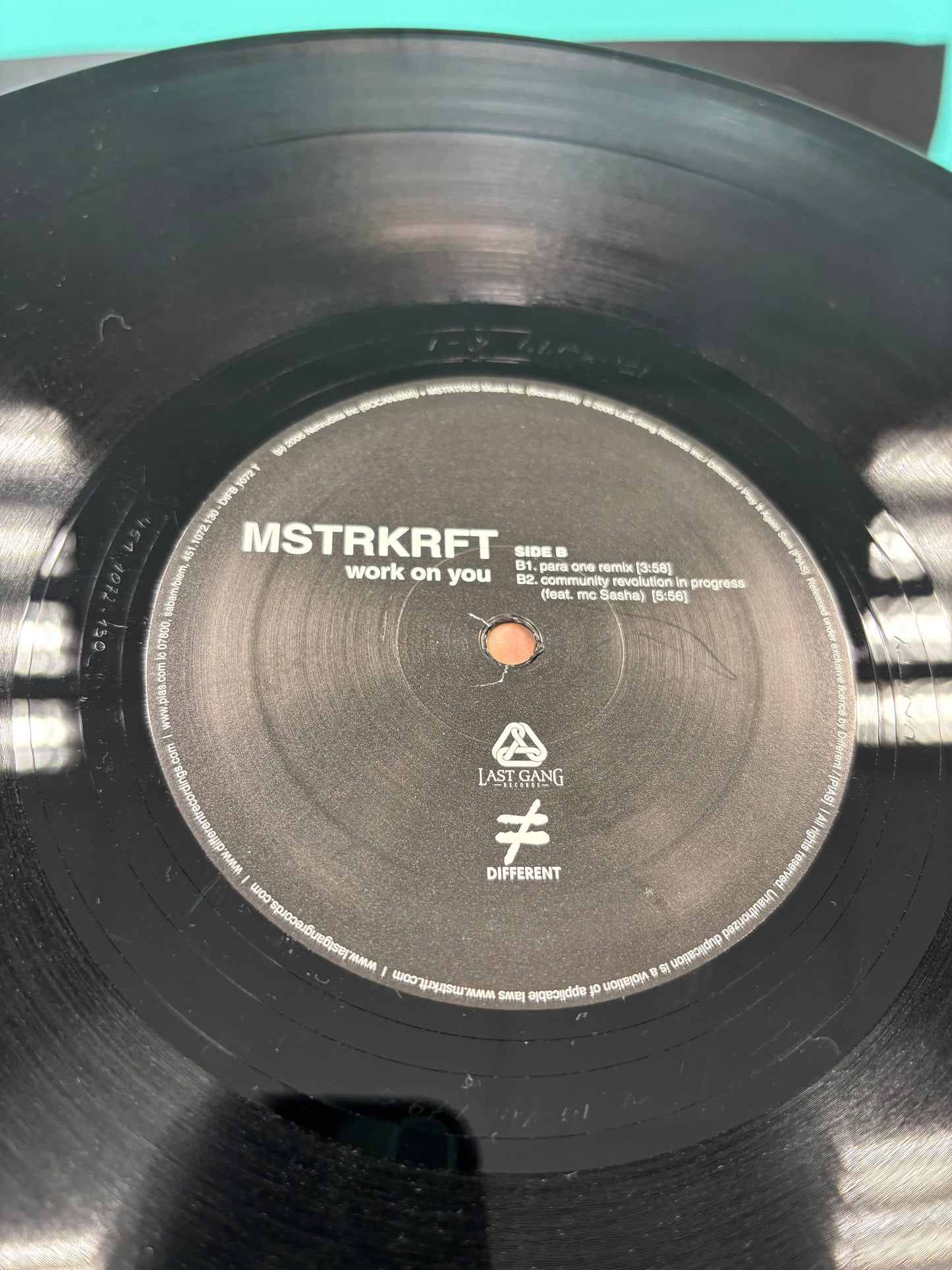 MSTRKRFT: Work On You, 12inch, Different, Last Gang Records, Europe 2006