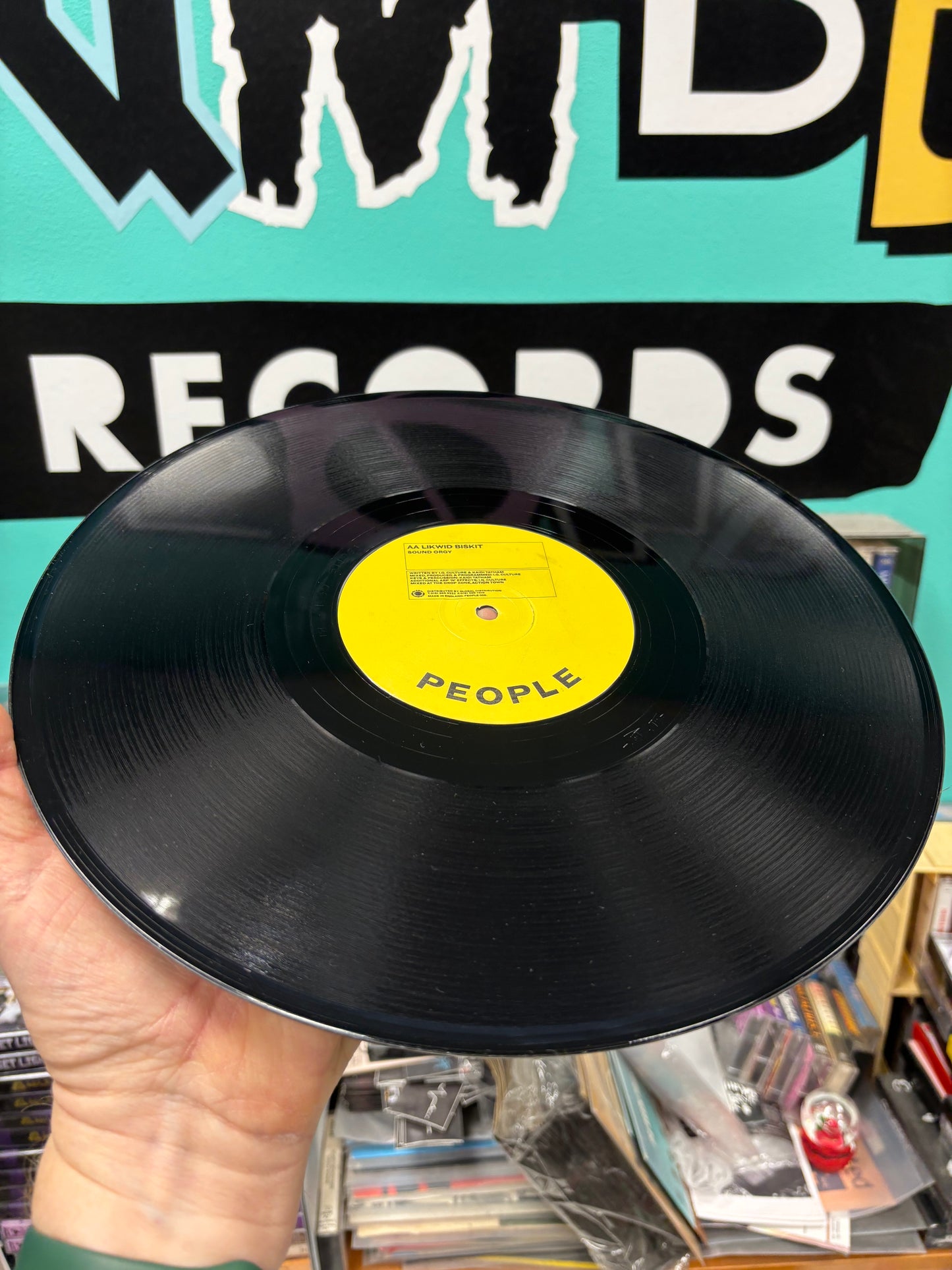 Likwid Biskit: The All New Ummm/Sound Orgy, 12inch, Misprint, Yellow Label, People, UK 1998