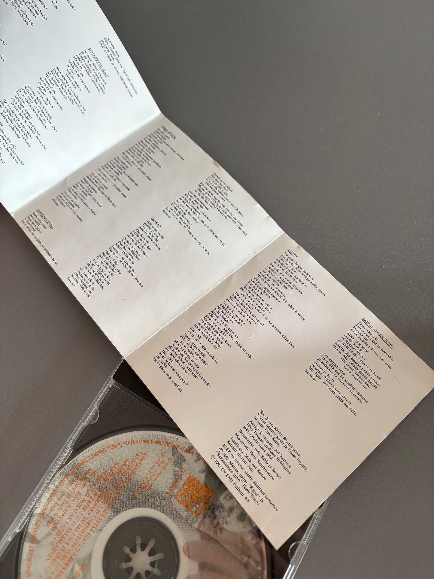 Kauko Röyhkä: Jumalan lahja, CD, 1st pressing, Herodes, Finland 1993
