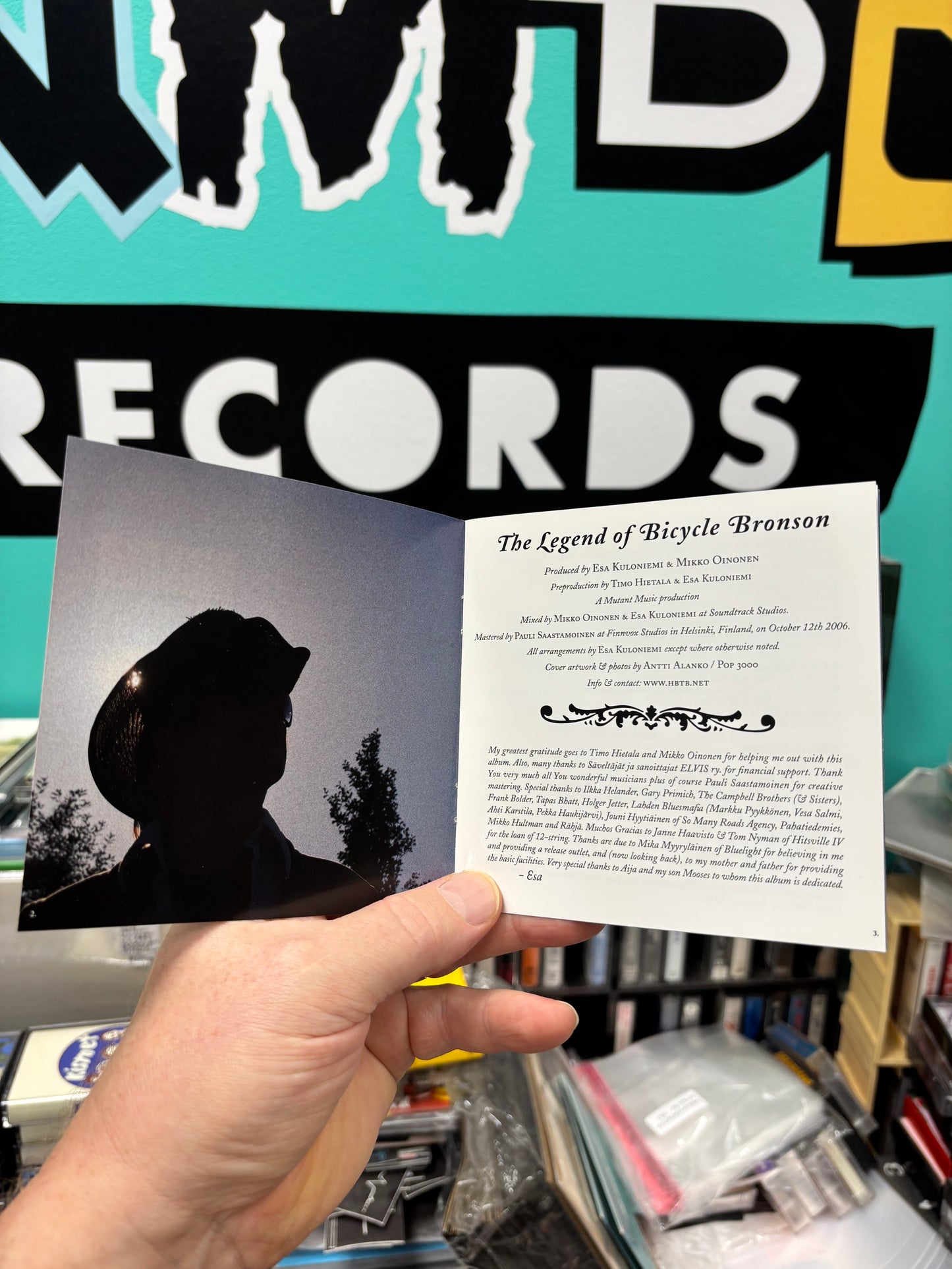 Esa Kuloniemi: The Legend Of Bicycle Bronson, CD, Only pressing, Bluelight Records, Finland 2006